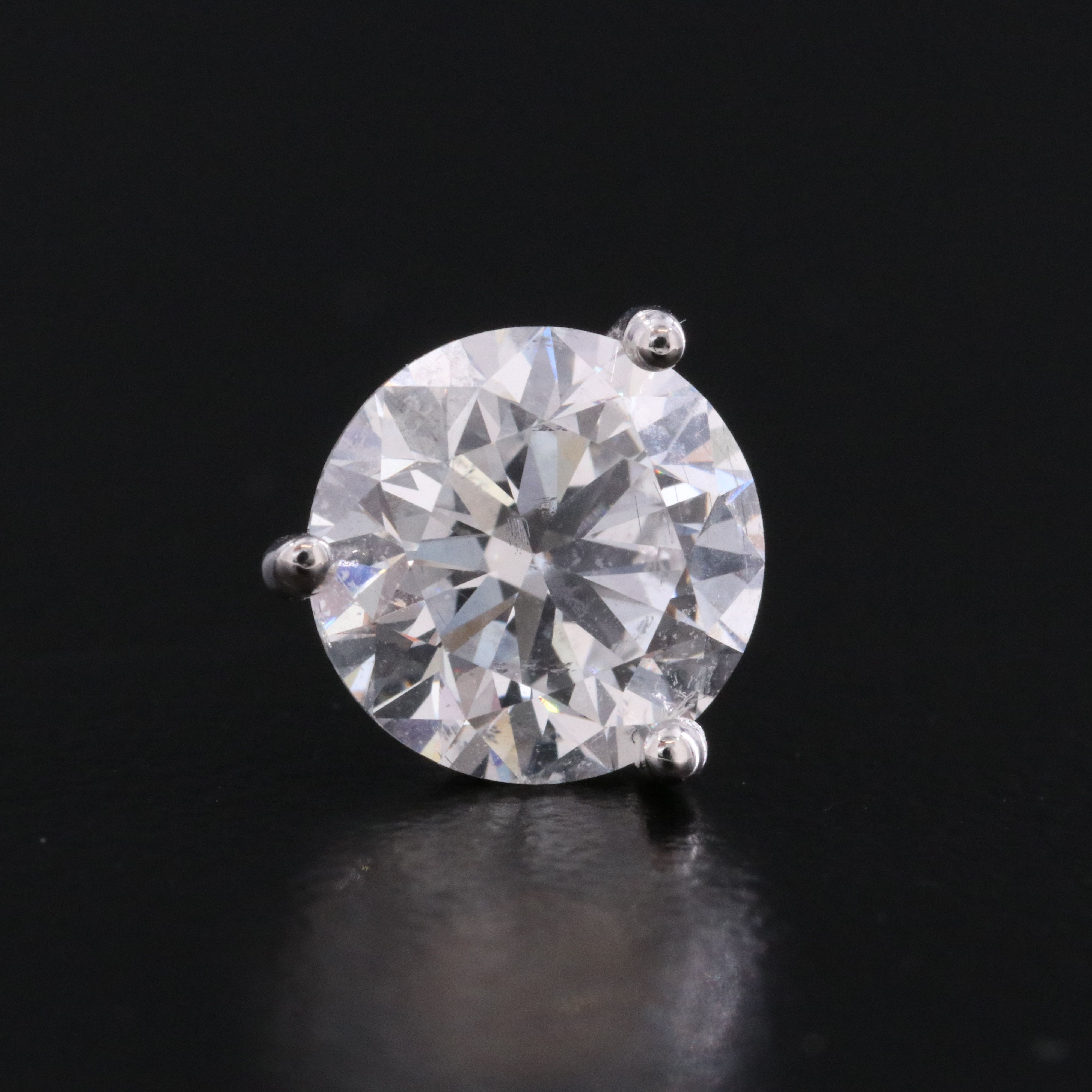 14K 3.50 CTW Lab Grown Diamond Martini Solitaire Earrings