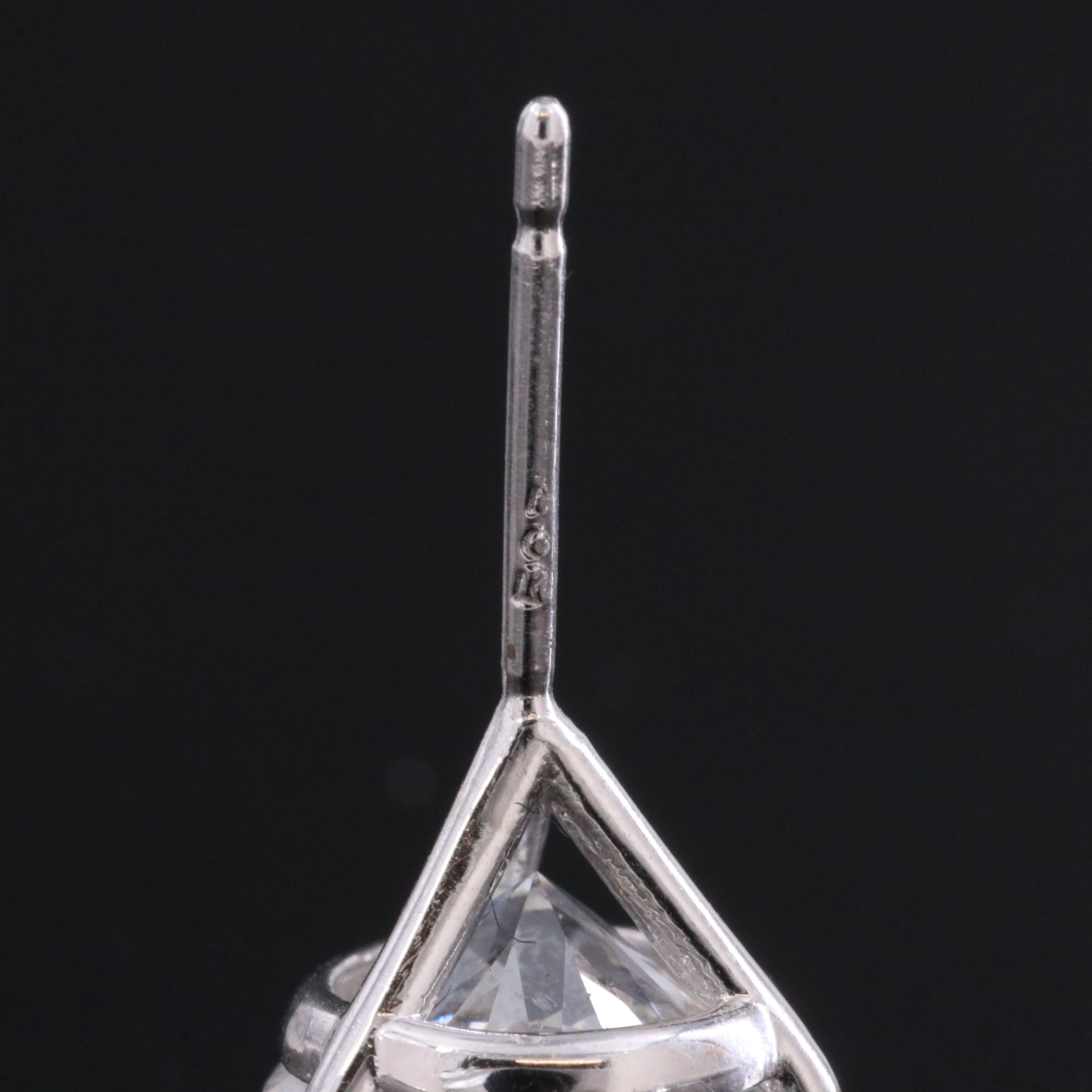 14K 3.50 CTW Lab Grown Diamond Martini Solitaire Earrings