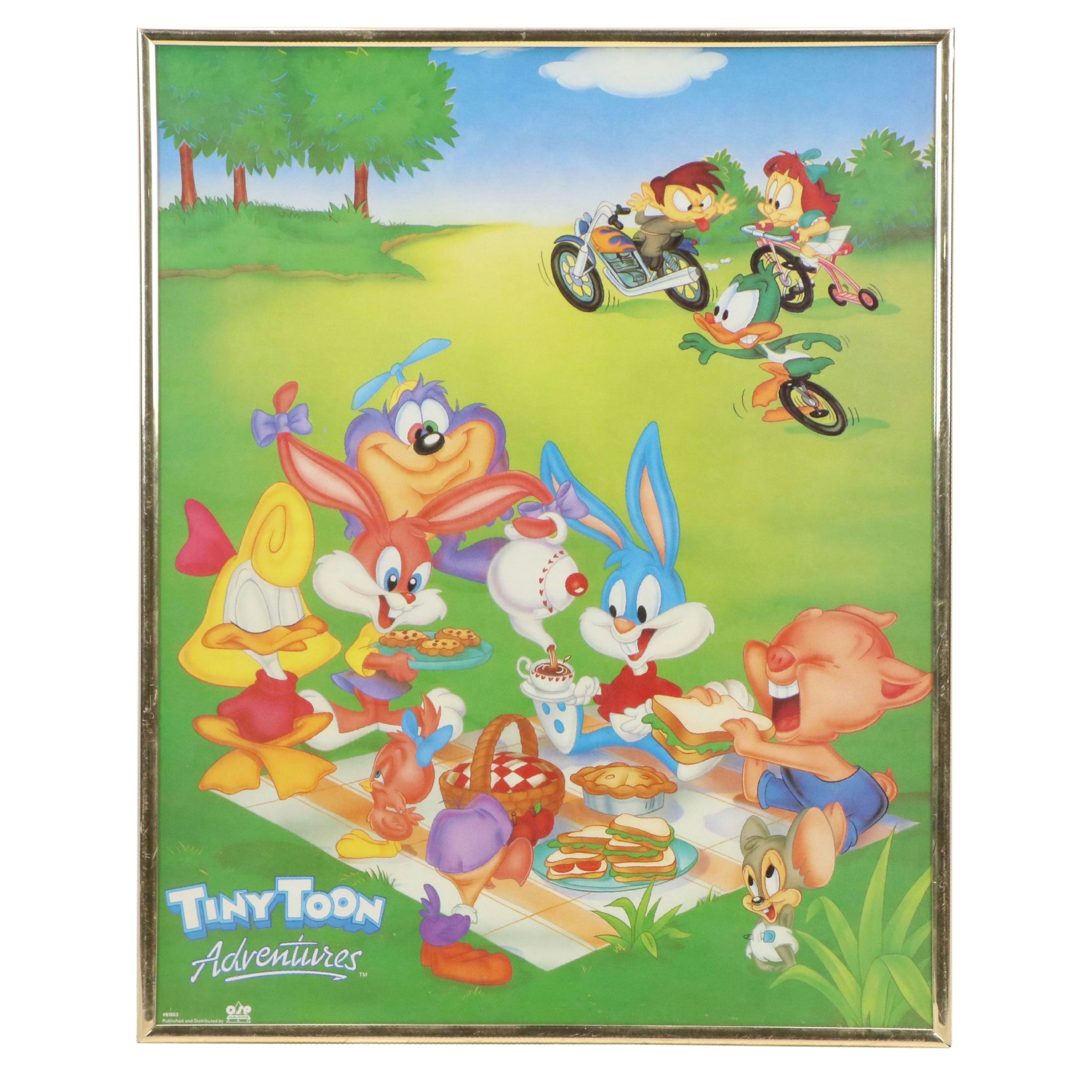 Offset Lithograph Poster "Tiny Toon Adventures," 1990-1995