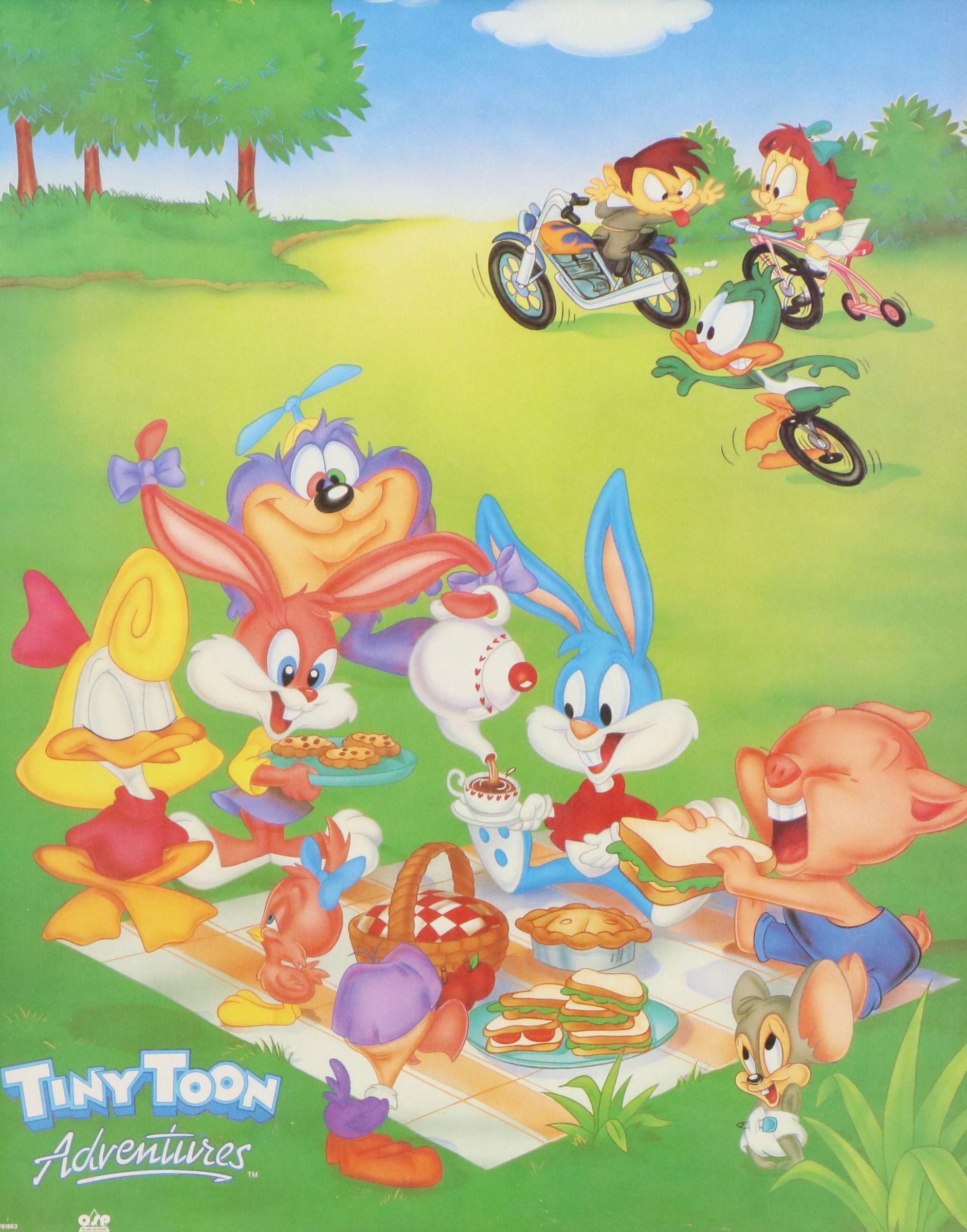 Offset Lithograph Poster "Tiny Toon Adventures," 1990-1995