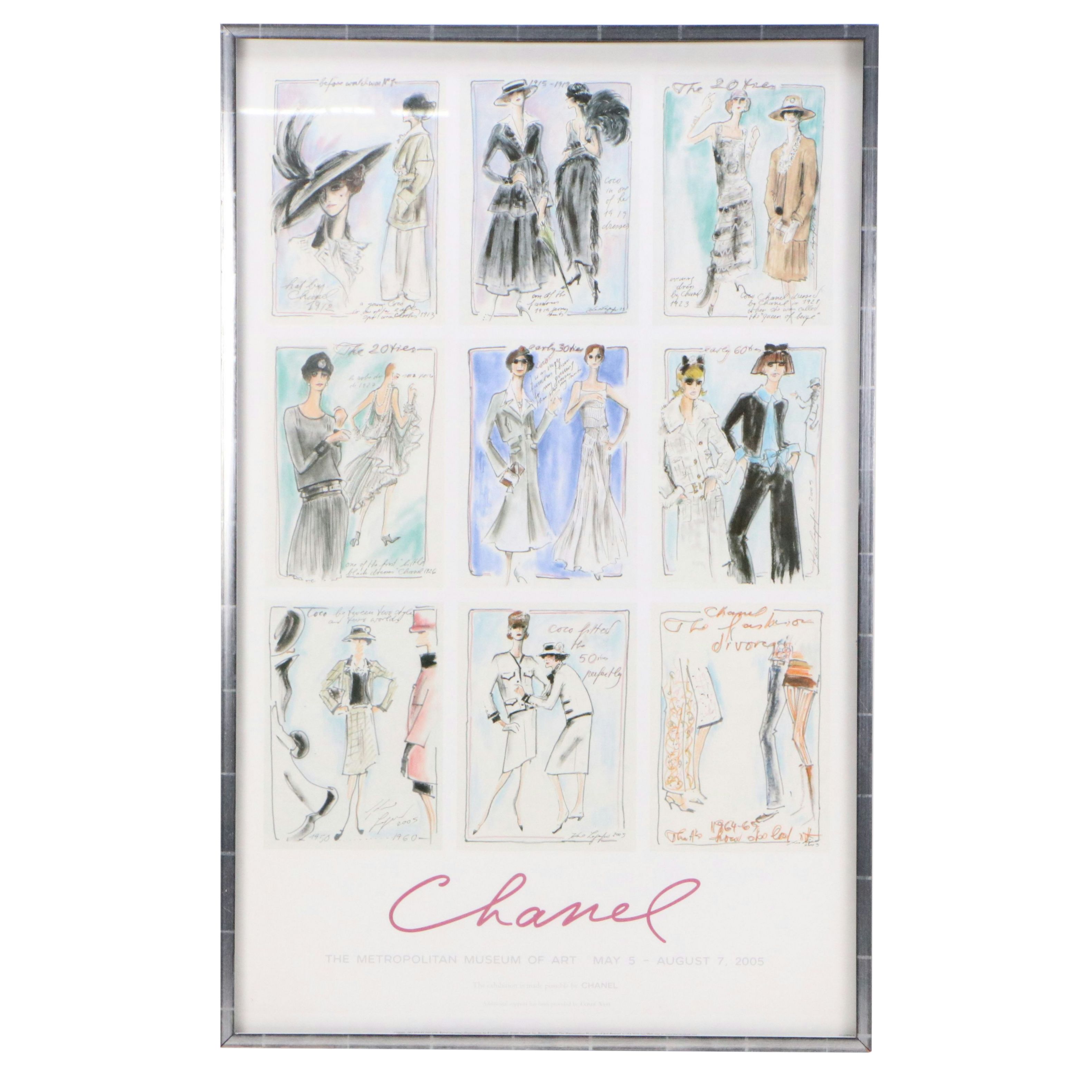 Karl Lagerfeld Chanel Offset Lithograph Exhibition Poster, 2005