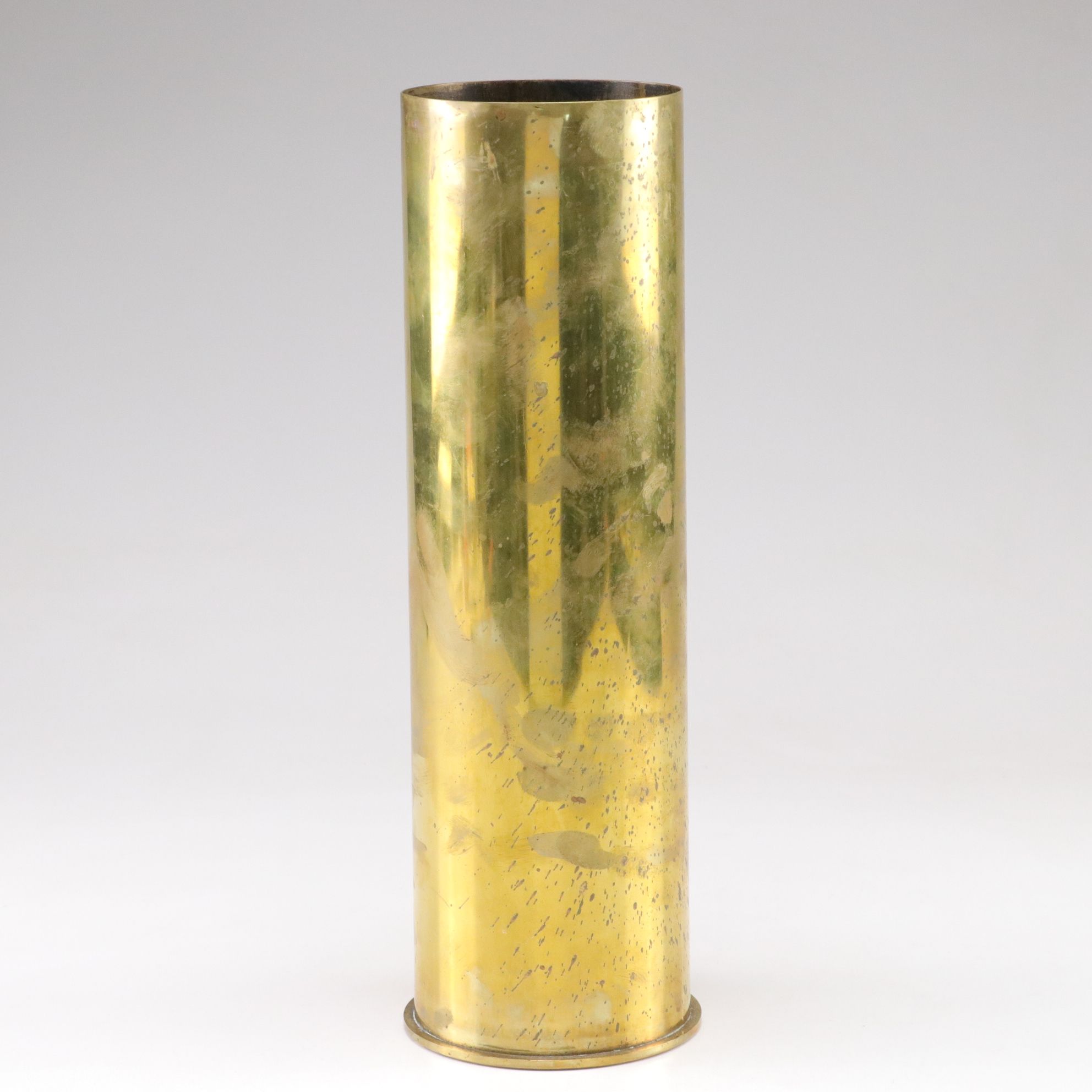 WWI and WWII Trench Art with Embossed Cat and Pig Motif