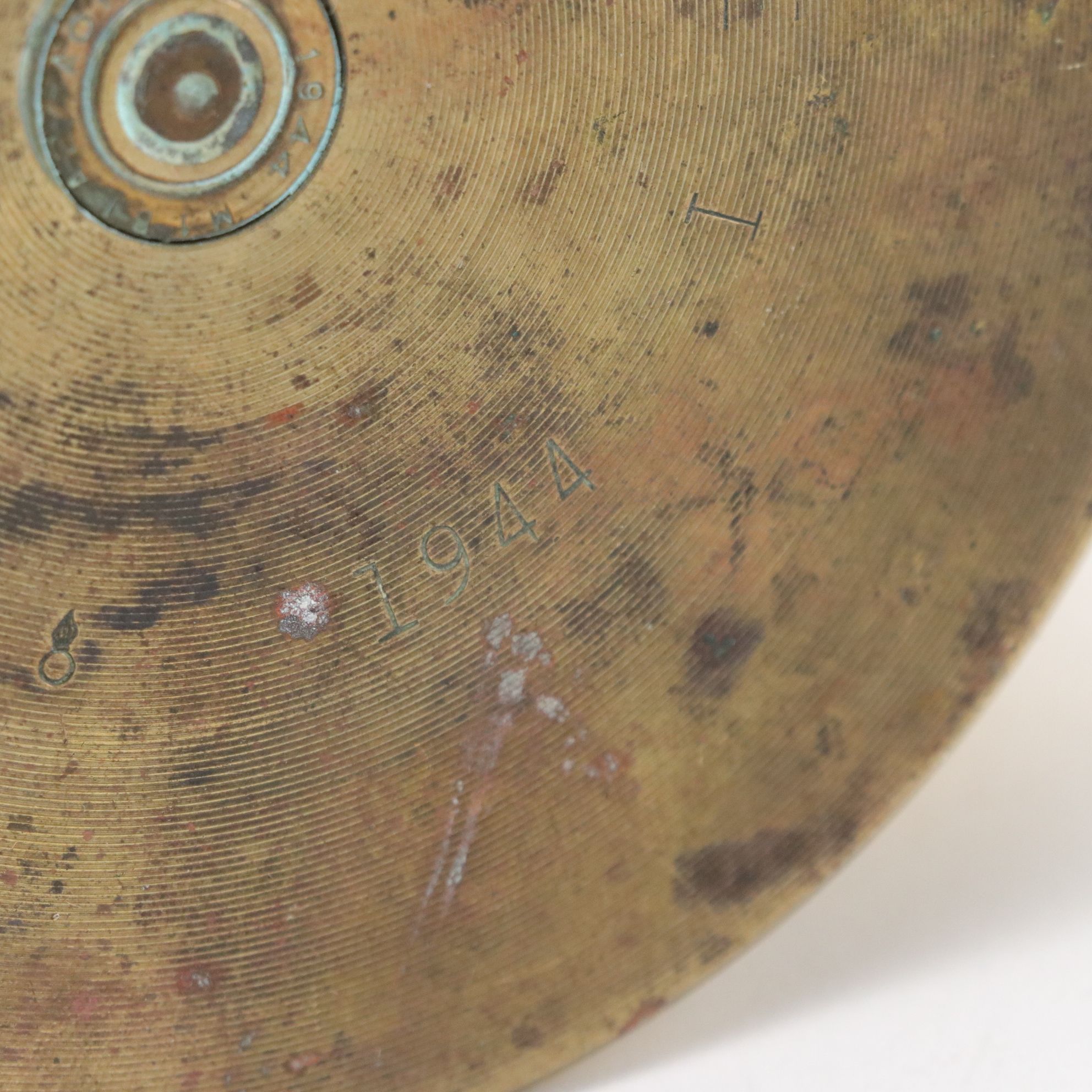 WWI and WWII Trench Art with Embossed Cat and Pig Motif