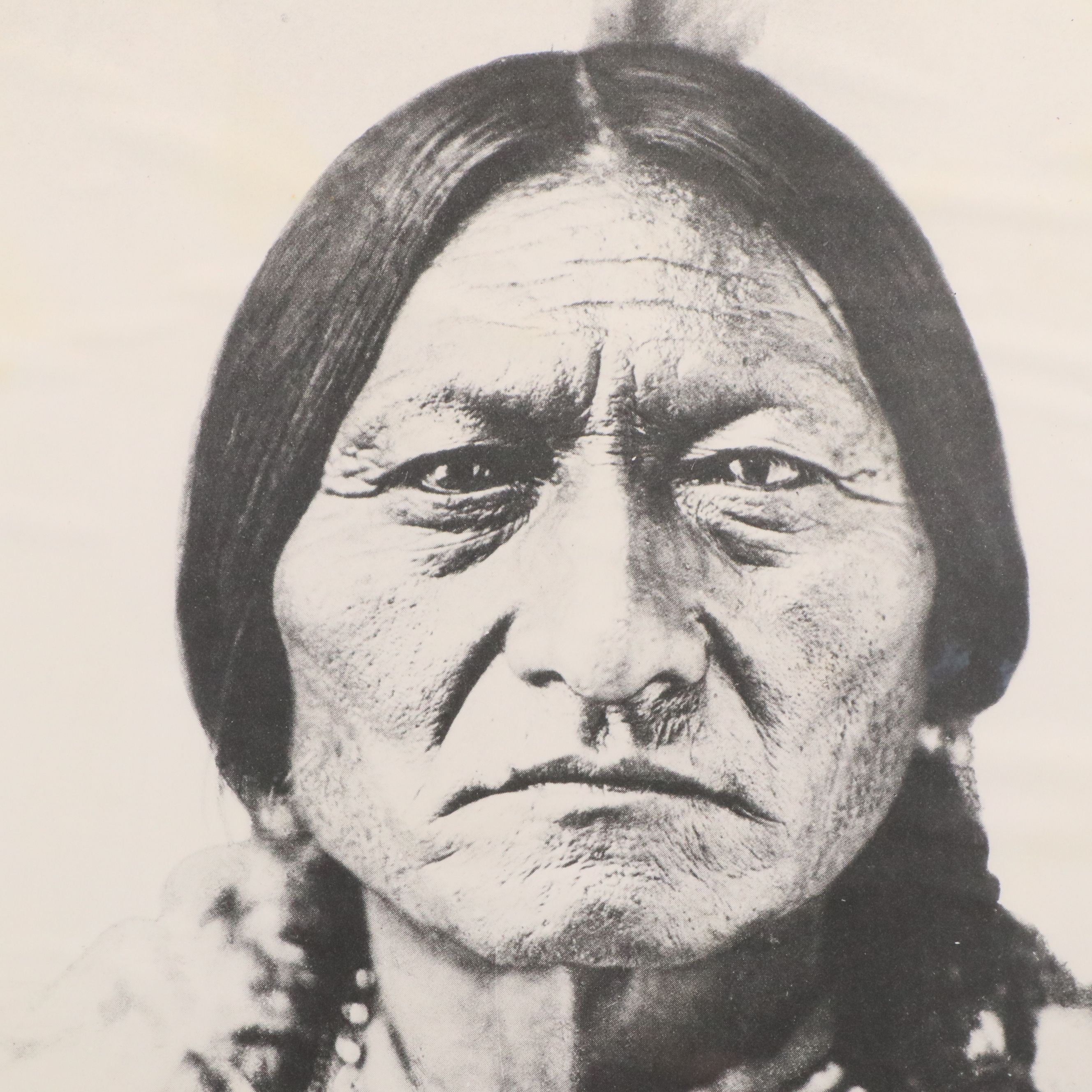 After David Frances Barry Offset Lithograph "Sitting Bull," Mid-20th Century