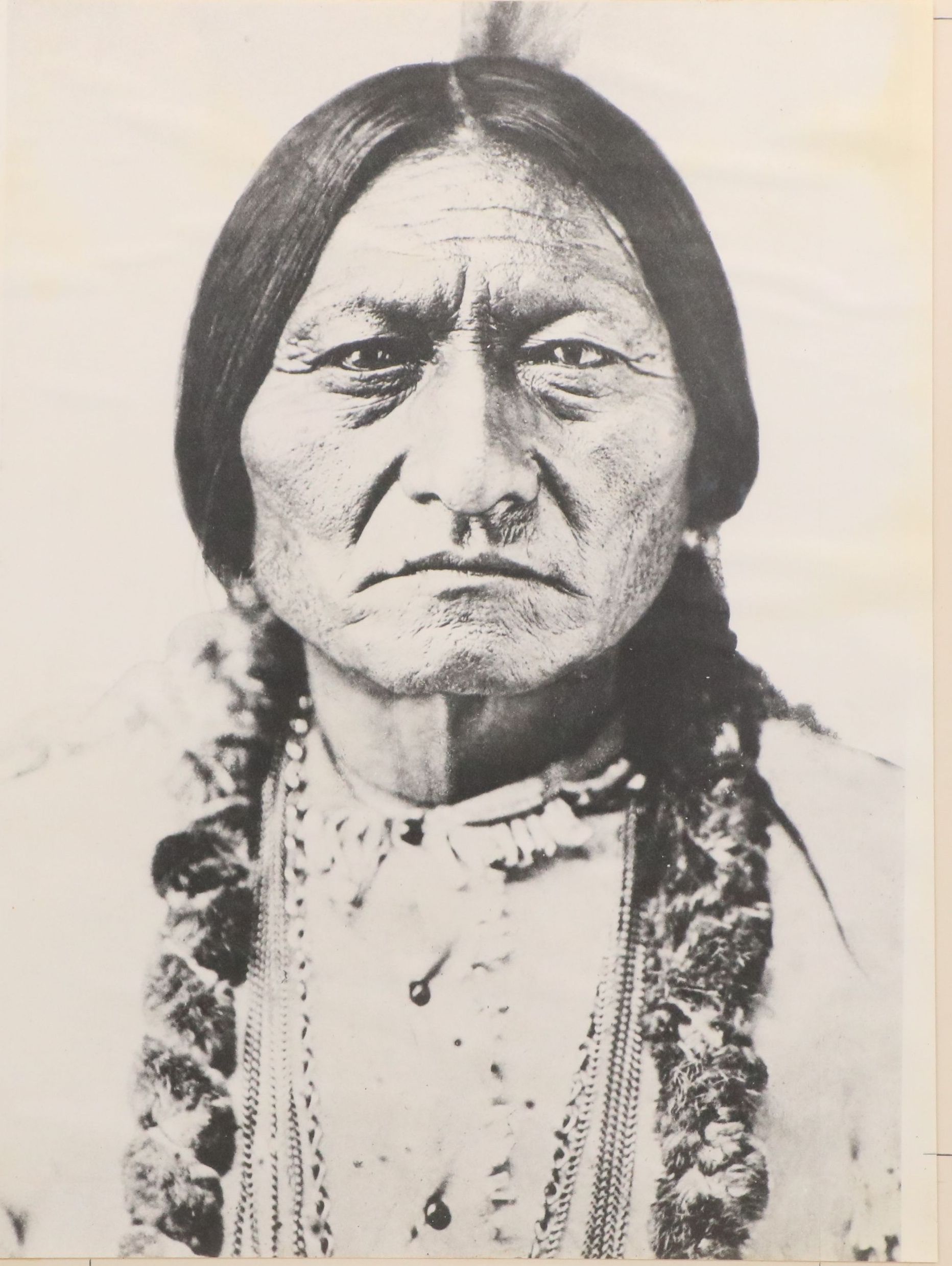 After David Frances Barry Offset Lithograph "Sitting Bull," Mid-20th Century