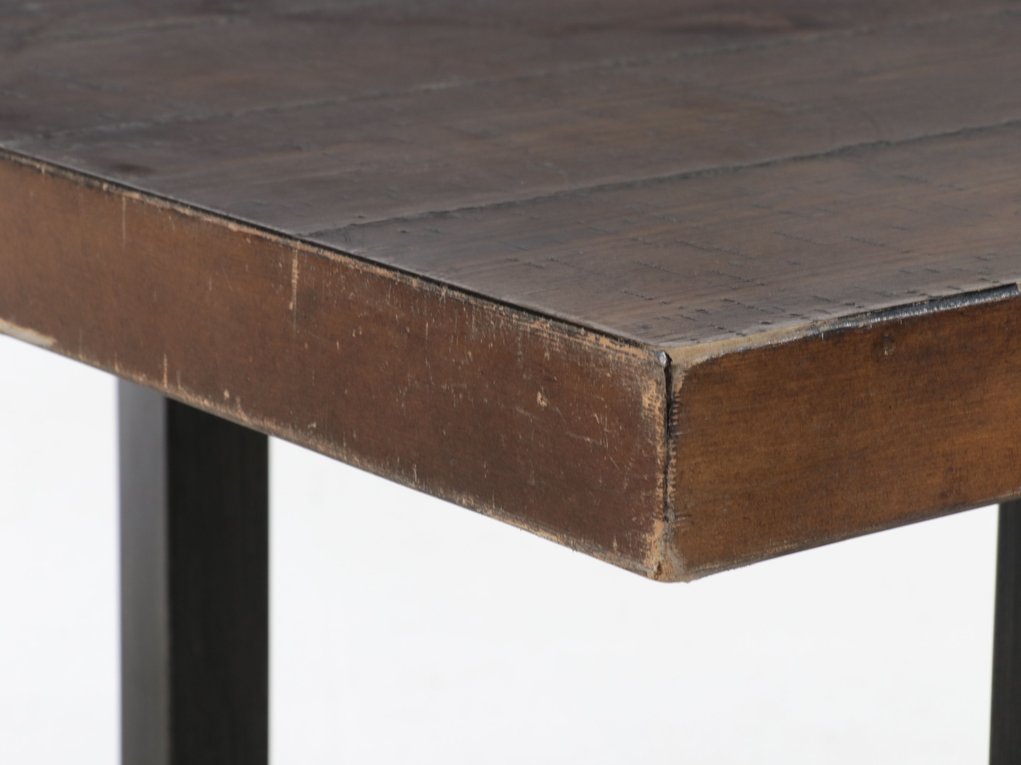 Contemporary Industrial Seven-Piece Counter-Height Dining Set