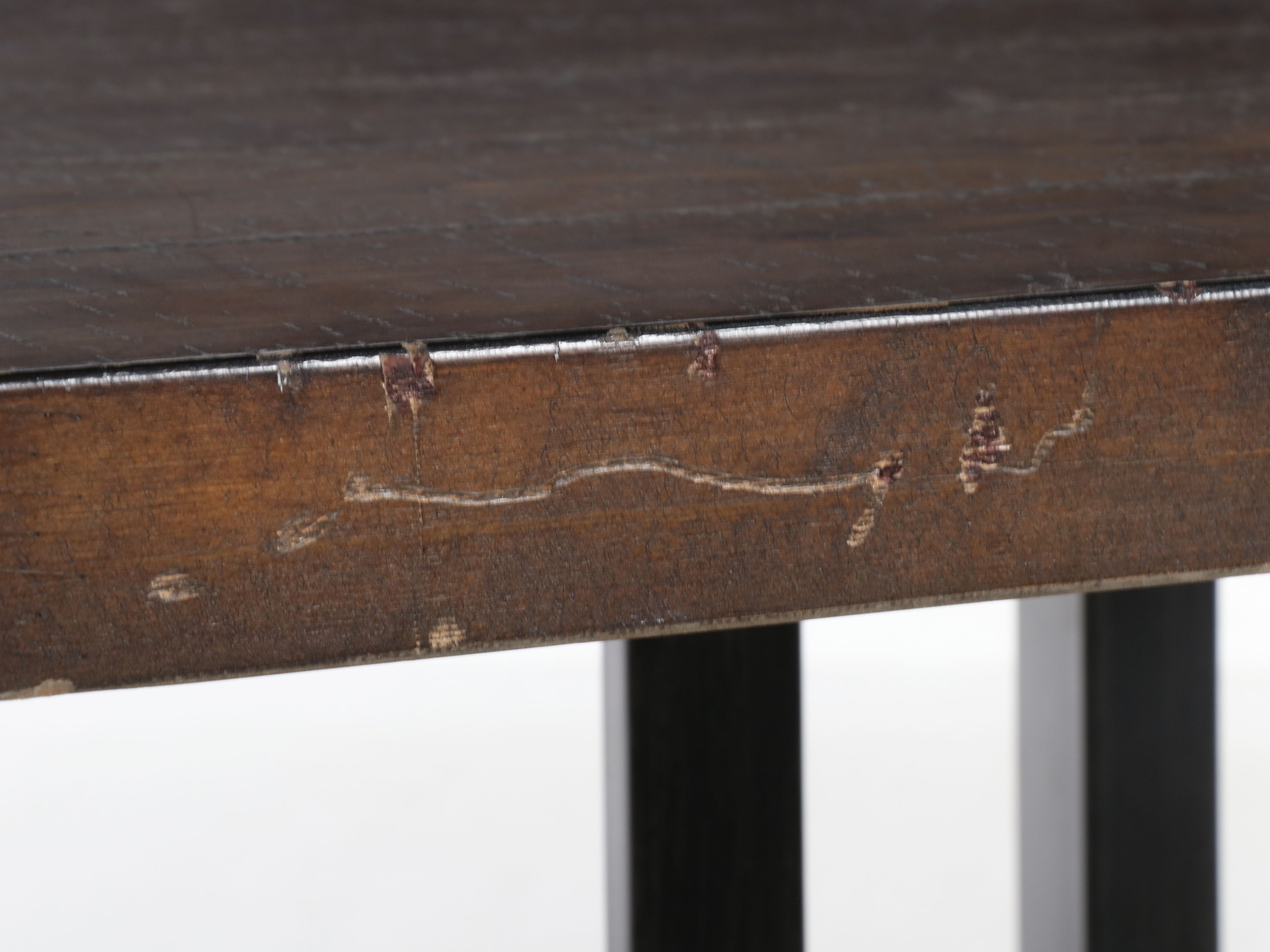 Contemporary Industrial Seven-Piece Counter-Height Dining Set