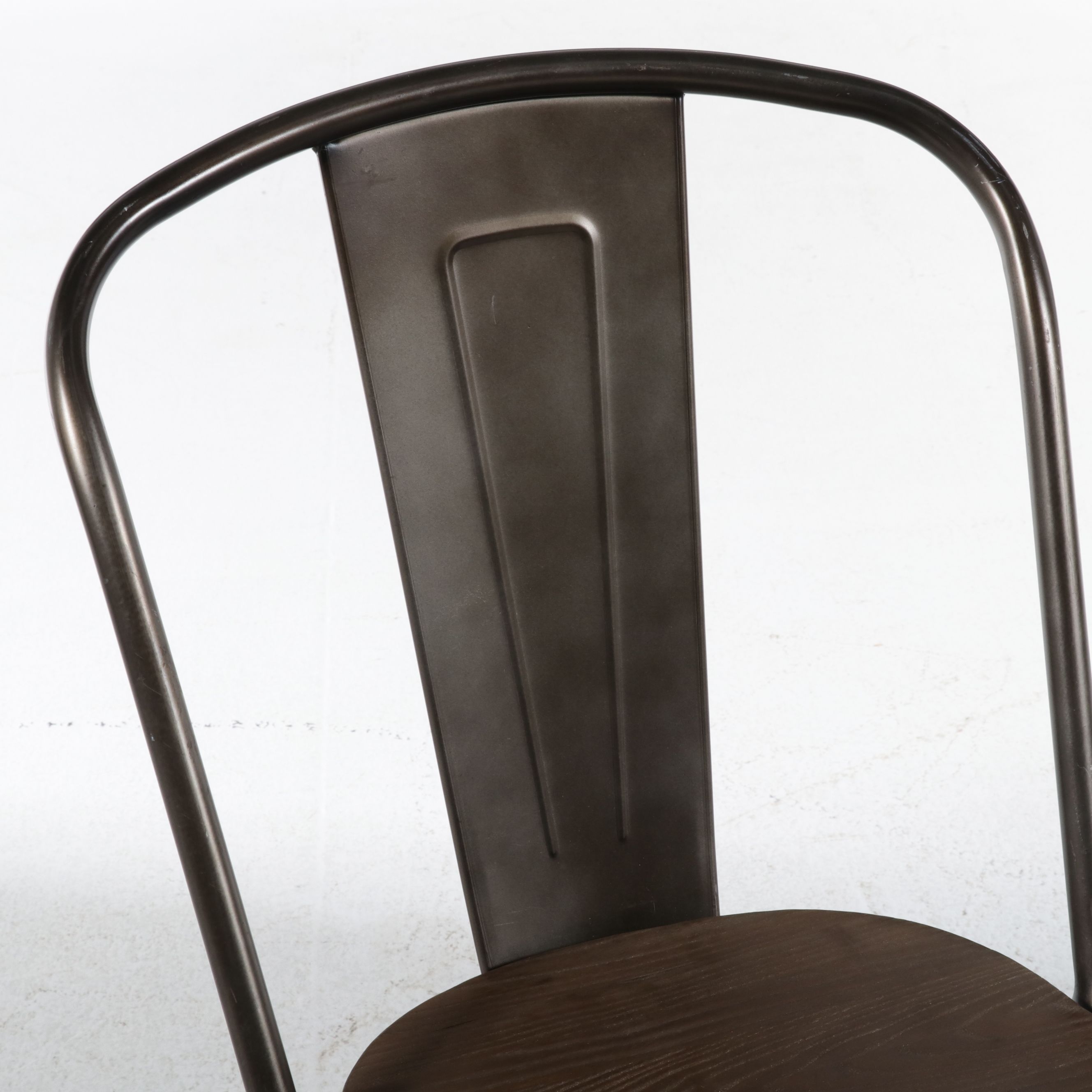 Contemporary Industrial Seven-Piece Counter-Height Dining Set