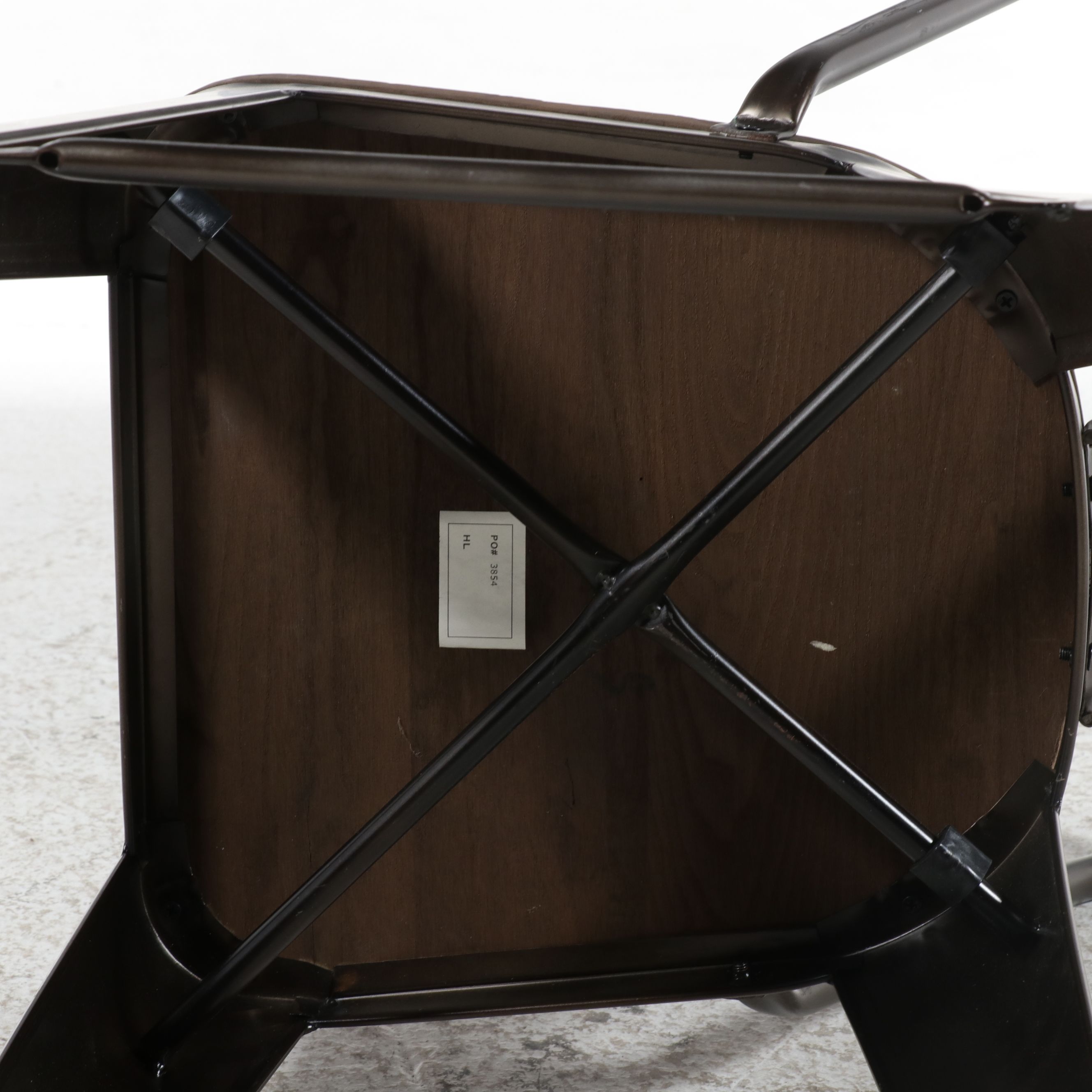 Contemporary Industrial Seven-Piece Counter-Height Dining Set