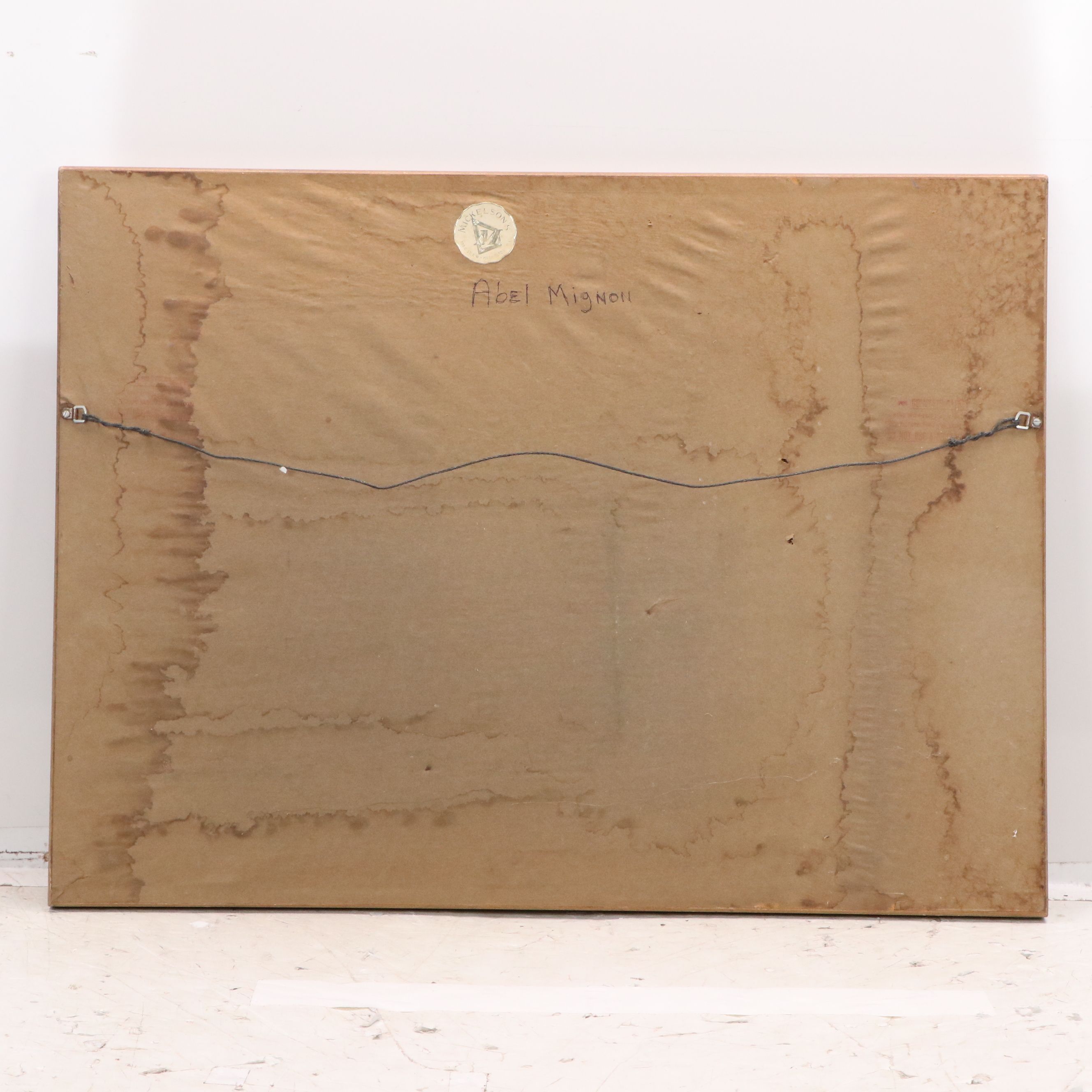 Abel Mignon Engraving "The Entrance to the Port of Marseille," 19th-20th Century