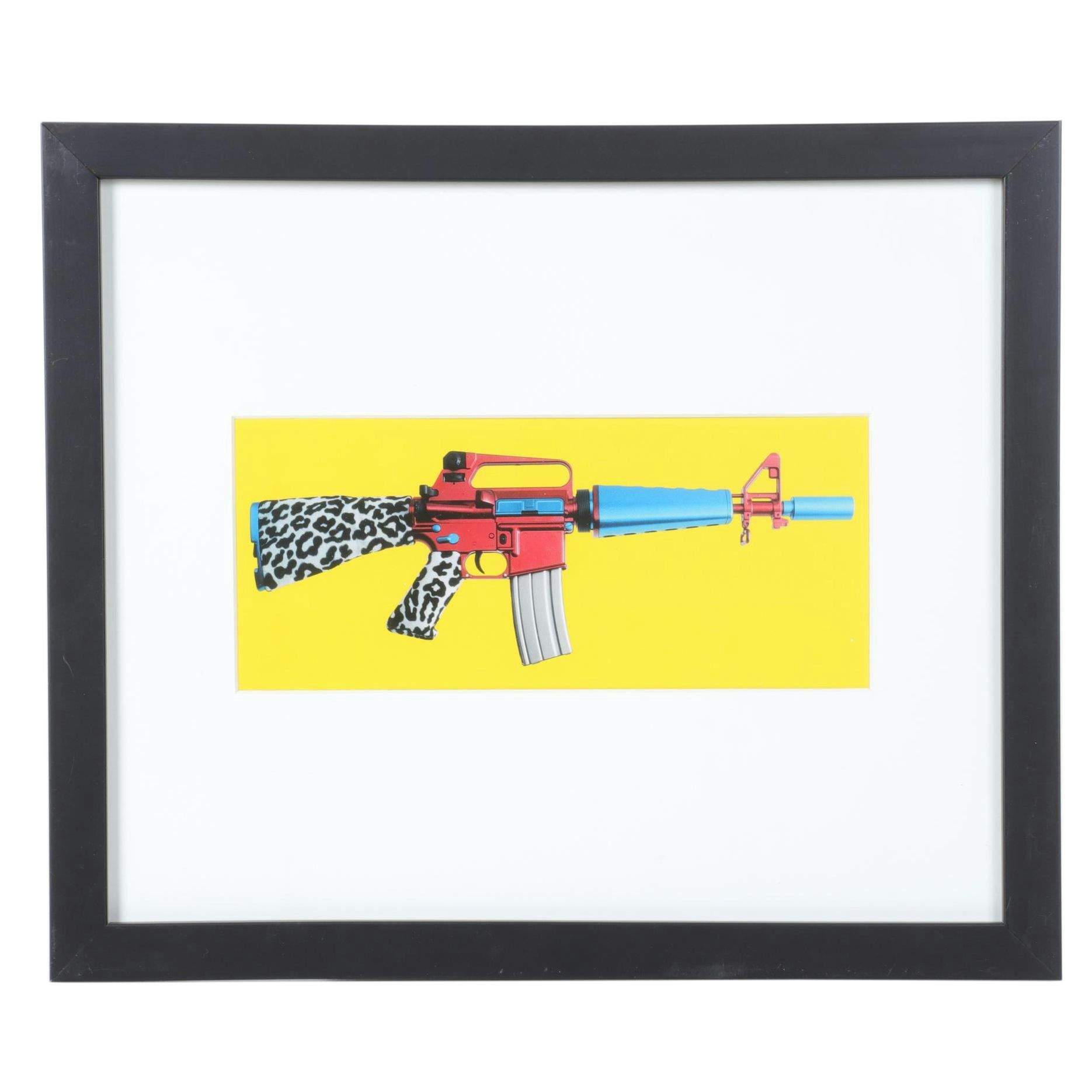 Antonio Riello Offset Lithograph "Claudine" from "Ladies Weapons," 1999