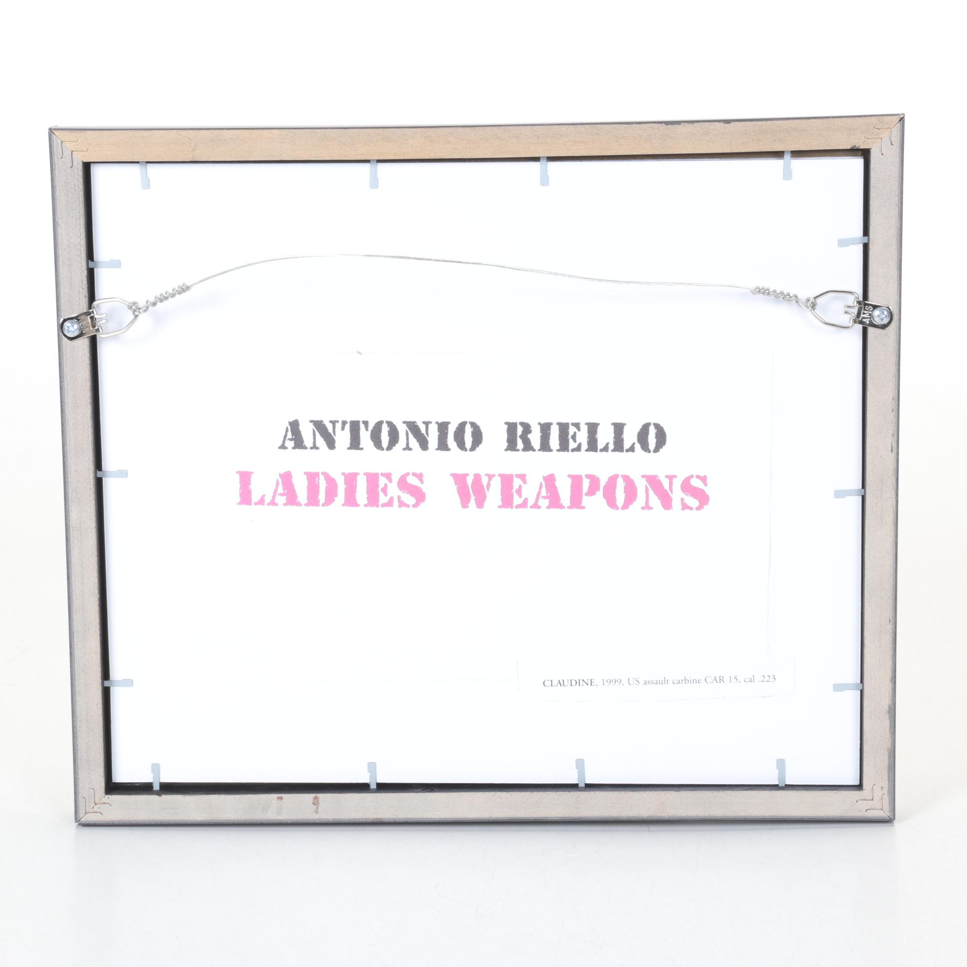 Antonio Riello Offset Lithograph "Claudine" from "Ladies Weapons," 1999