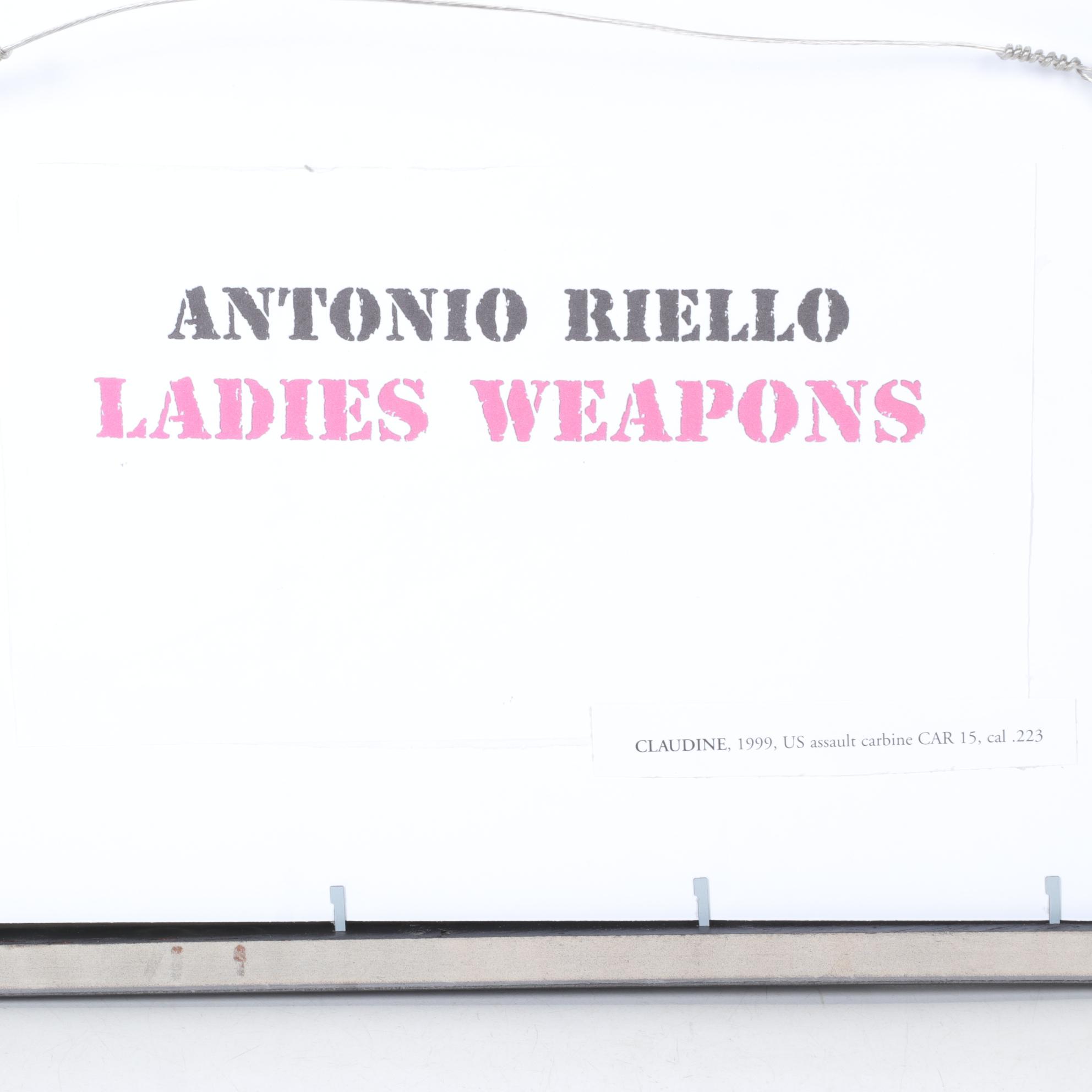 Antonio Riello Offset Lithograph "Claudine" from "Ladies Weapons," 1999