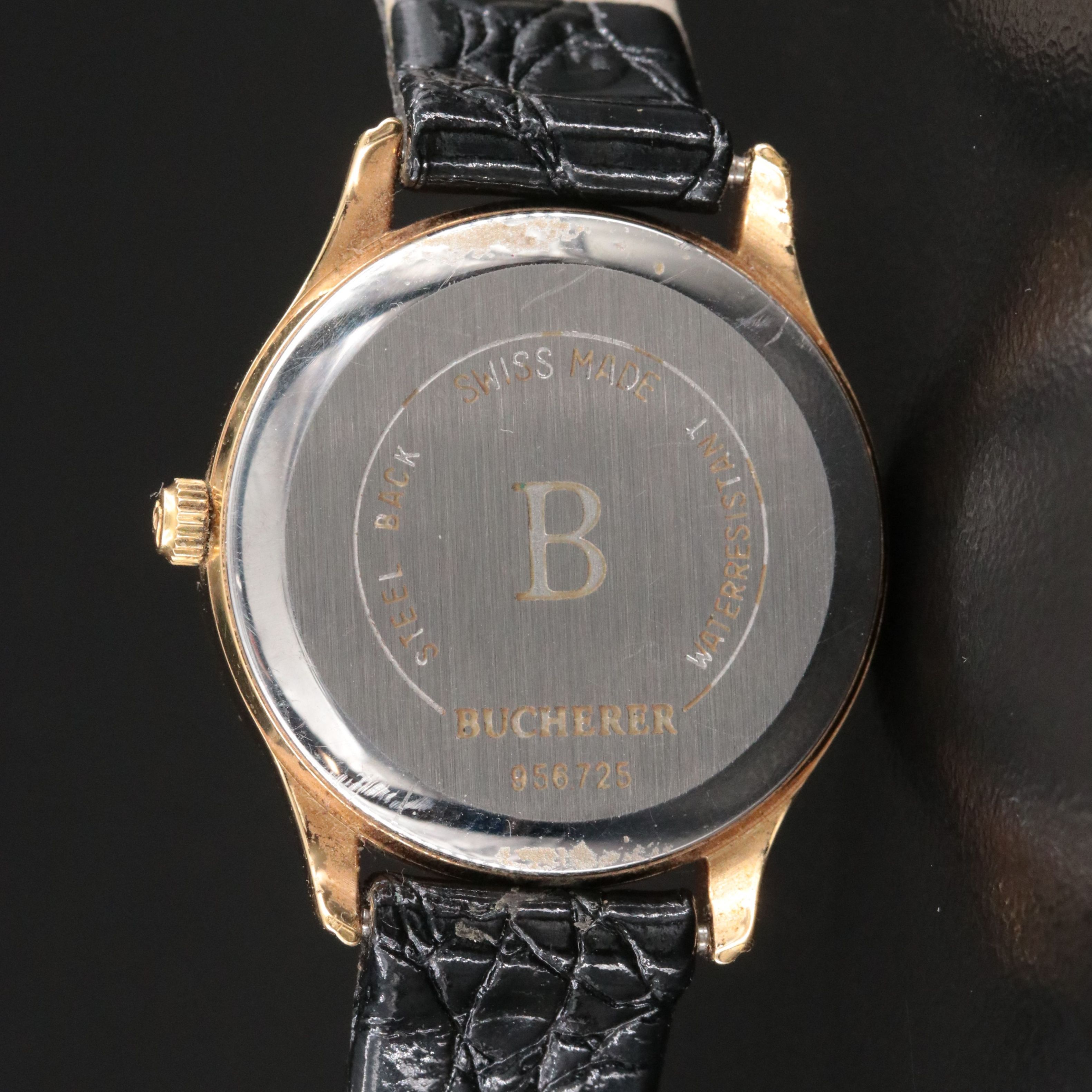 Bucherer Q Gold-Tone Swiss Quartz Dress Watch