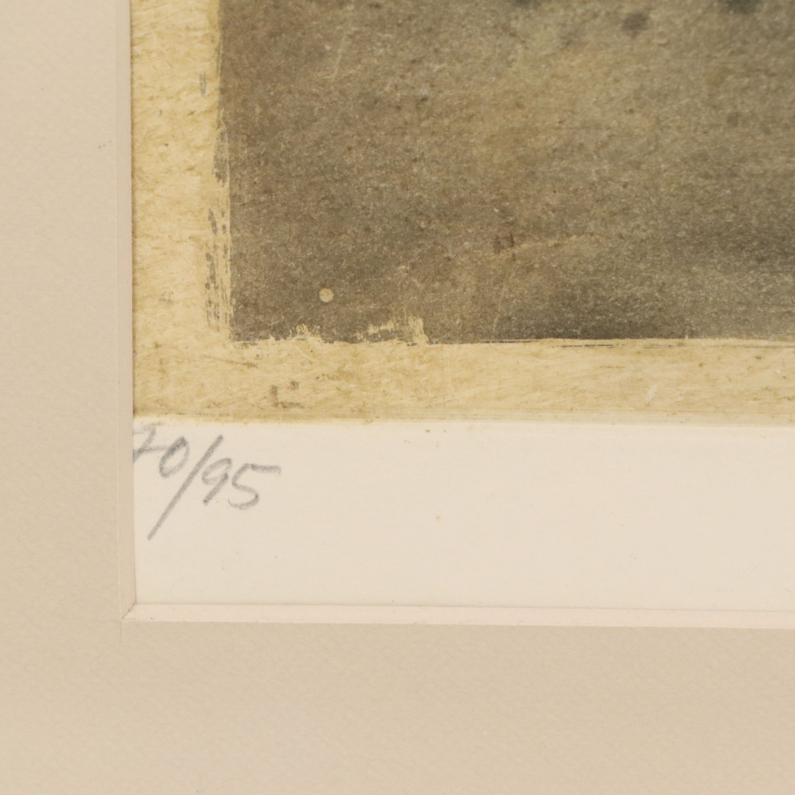 Johnny Friedlænder Etching with Aquatint "Collines," 1964