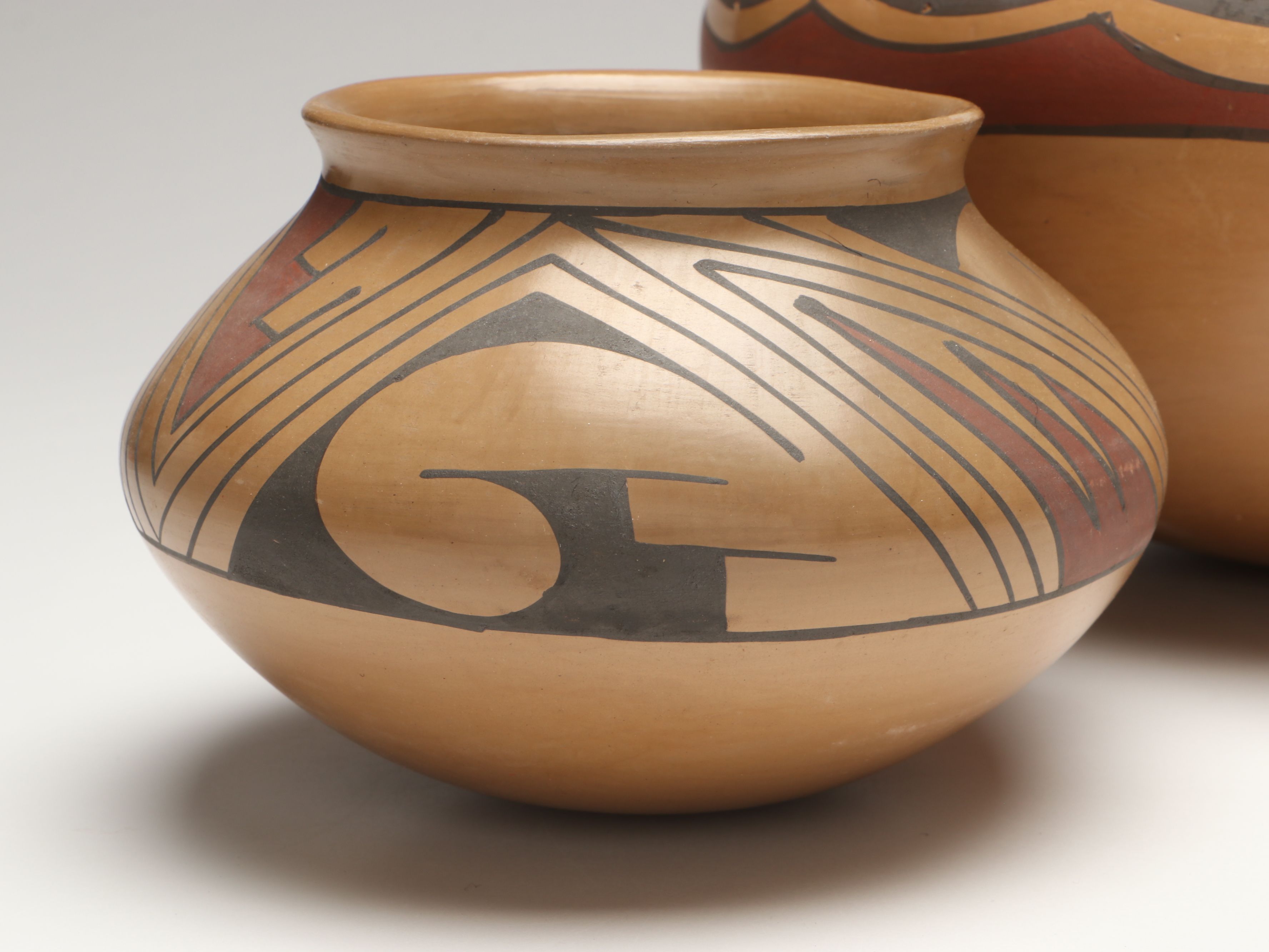 Mexican Mata Ortiz Style Hand Thrown Ceramic Pots