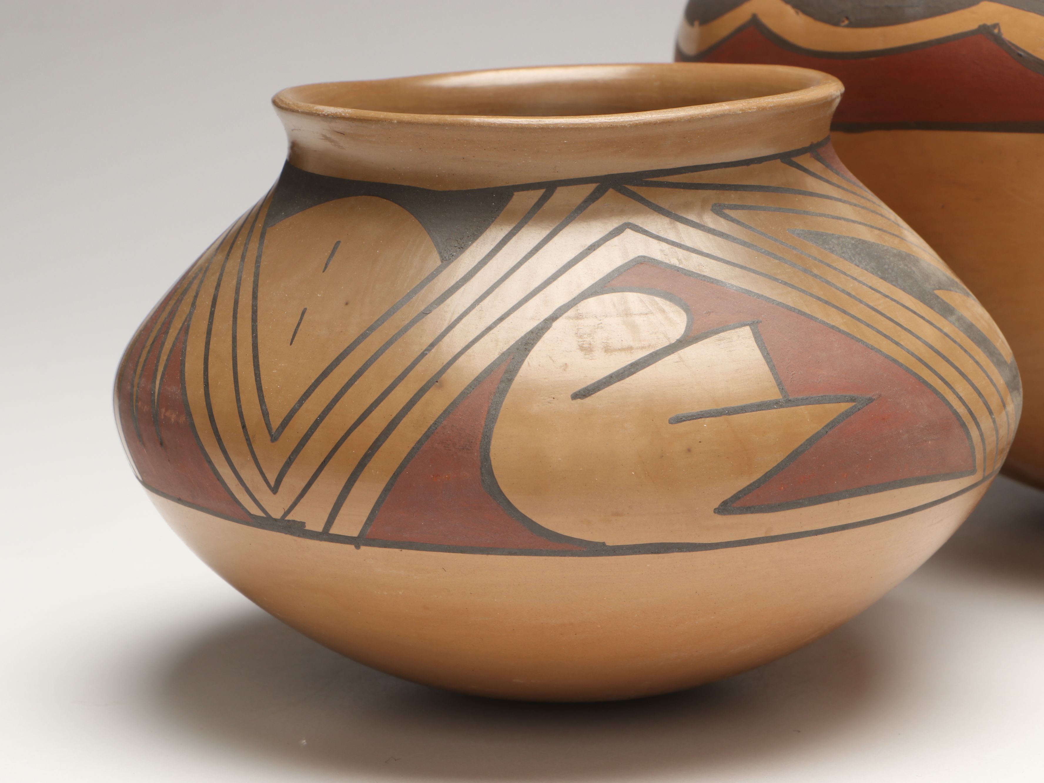 Mexican Mata Ortiz Style Hand Thrown Ceramic Pots