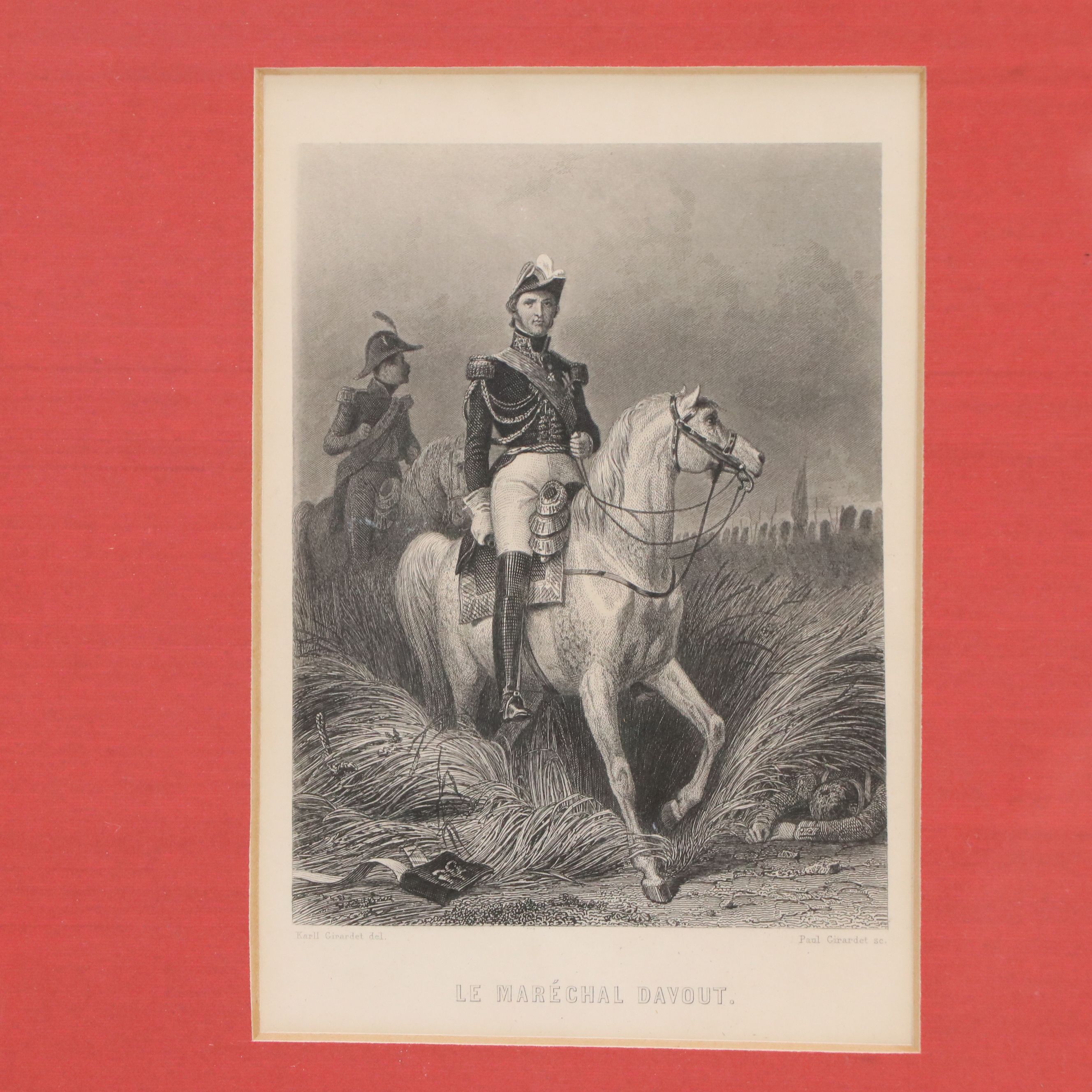 Three Steel Engravings of Napoleonic Military Leaders, Mid to Late 19th C.