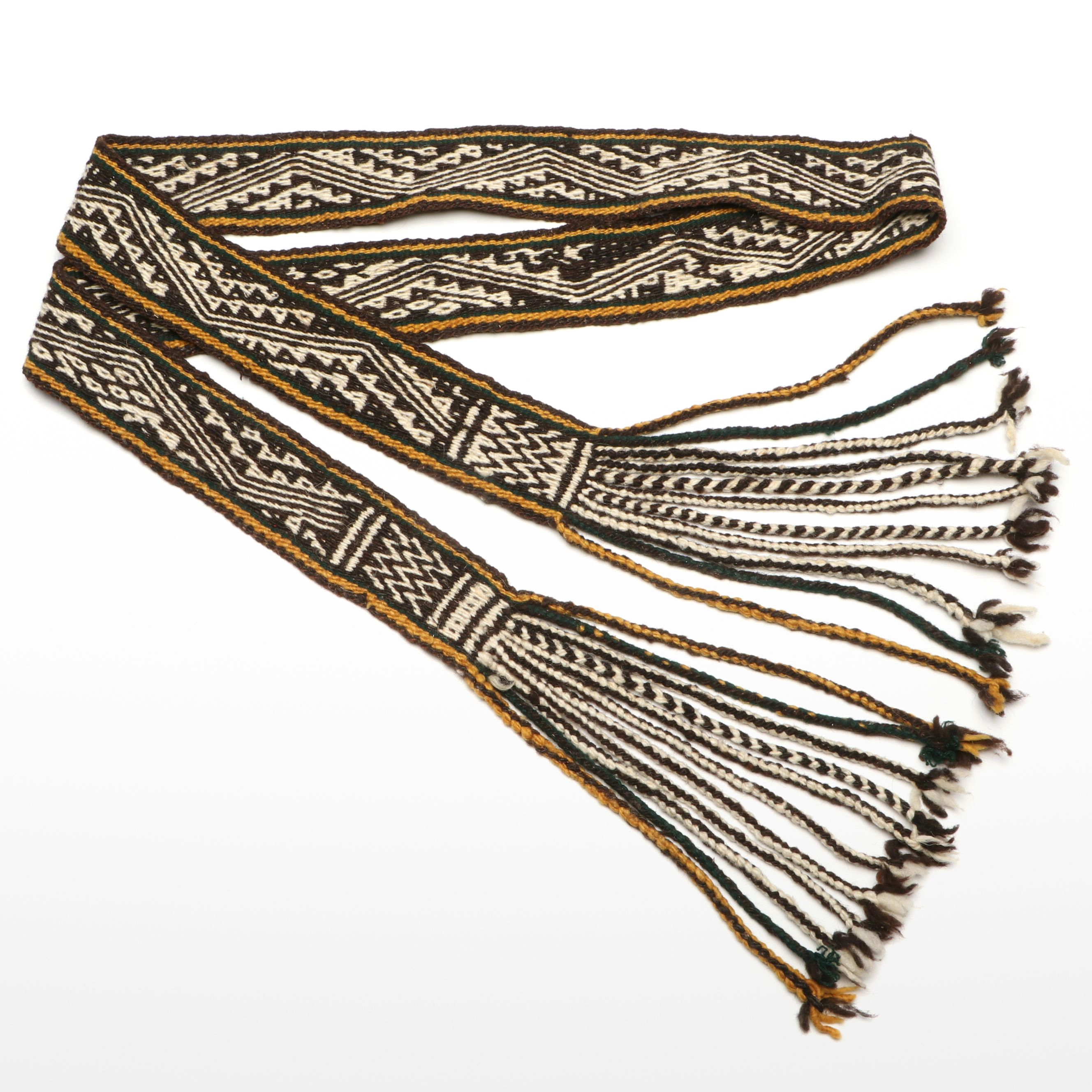 Indigenous Peoples Traditional Woven Wool Sash