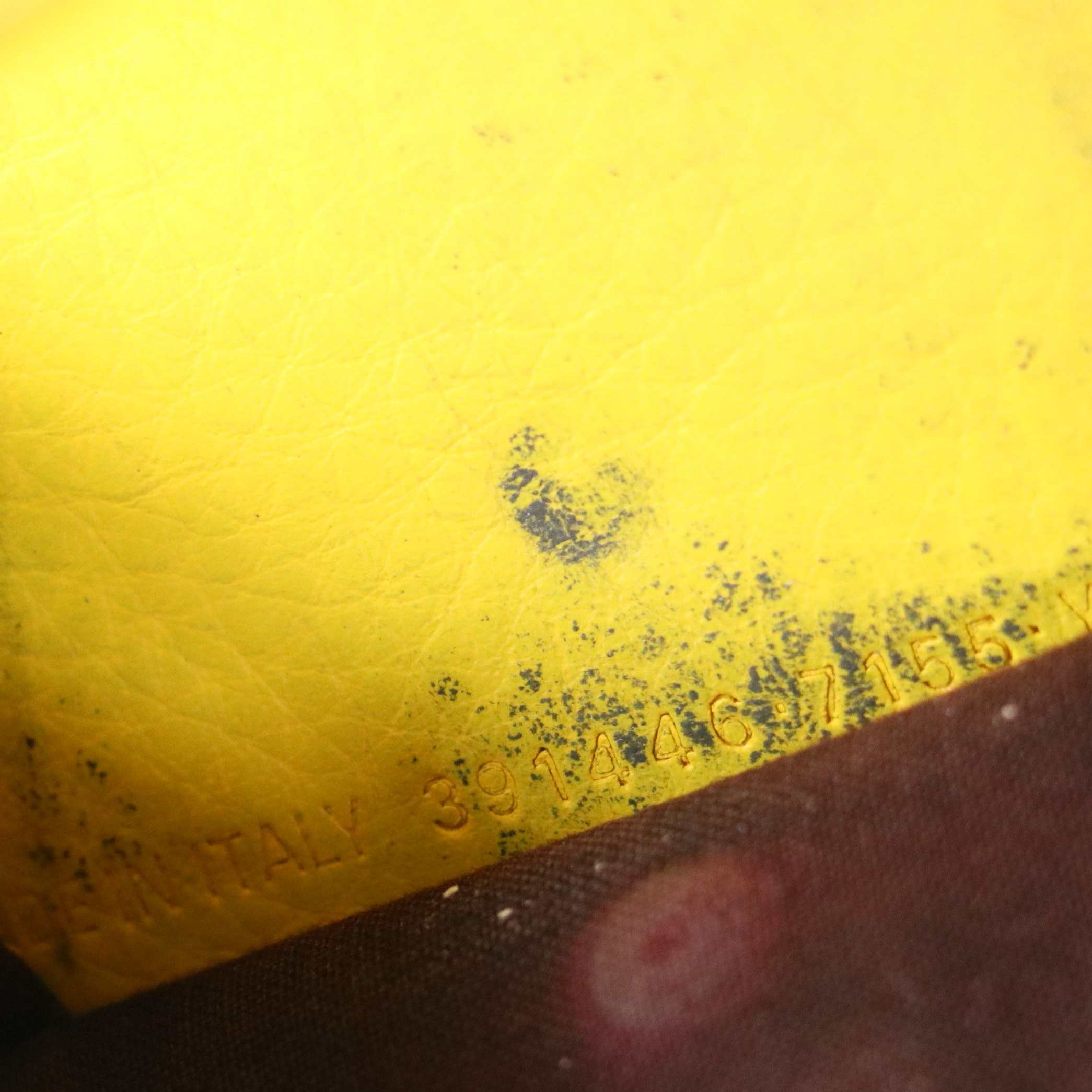 Balenciaga Papier Mini Trifold Wallet in Yellow Calfskin Leather