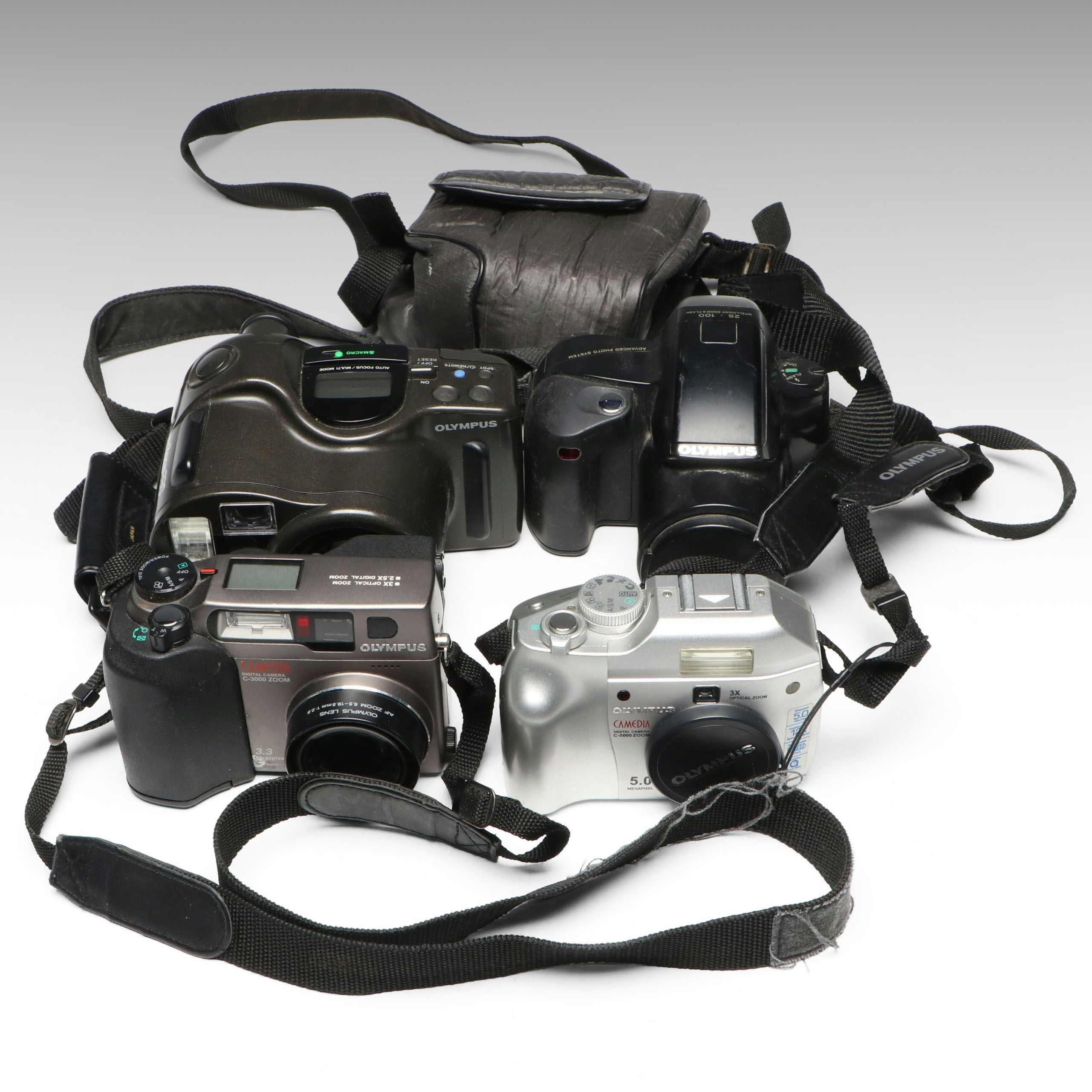 Olympus Infinity SuperZoom 330 and Other Film Camera with Digital Cameras