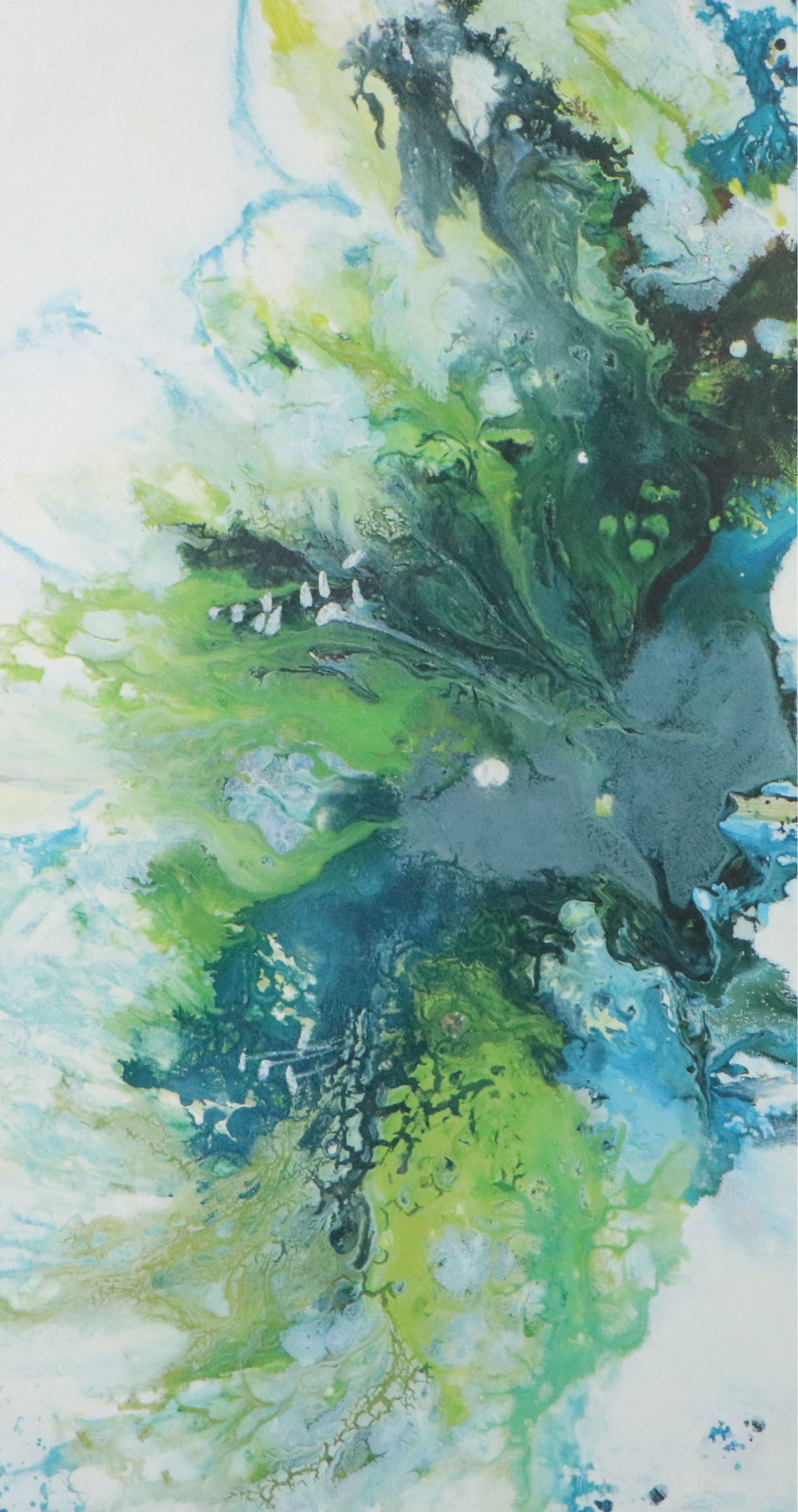 Large-Scale Abstract Giclée After Natasha Barnes "Imperial Frost," 21st Century