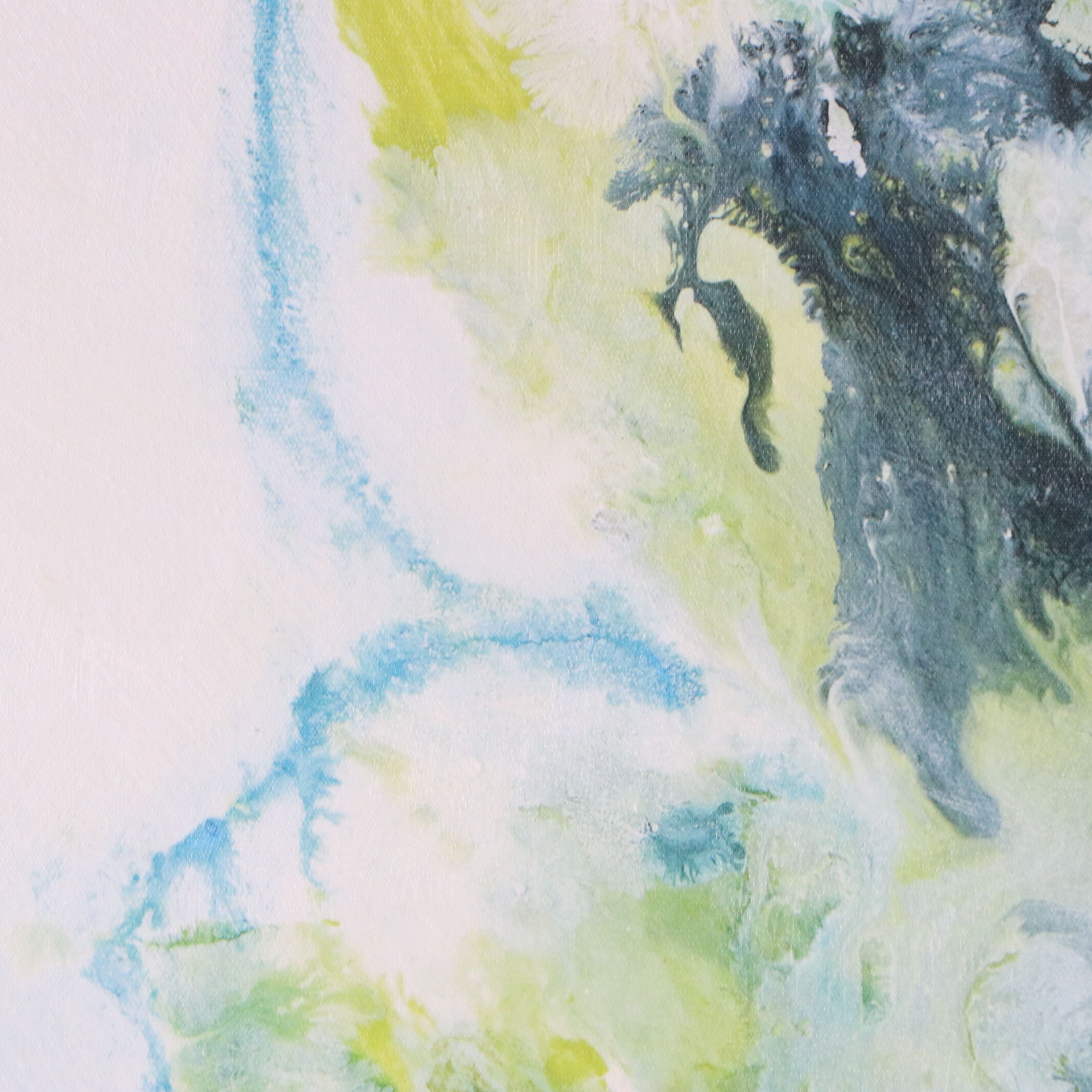 Large-Scale Abstract Giclée After Natasha Barnes "Imperial Frost," 21st Century