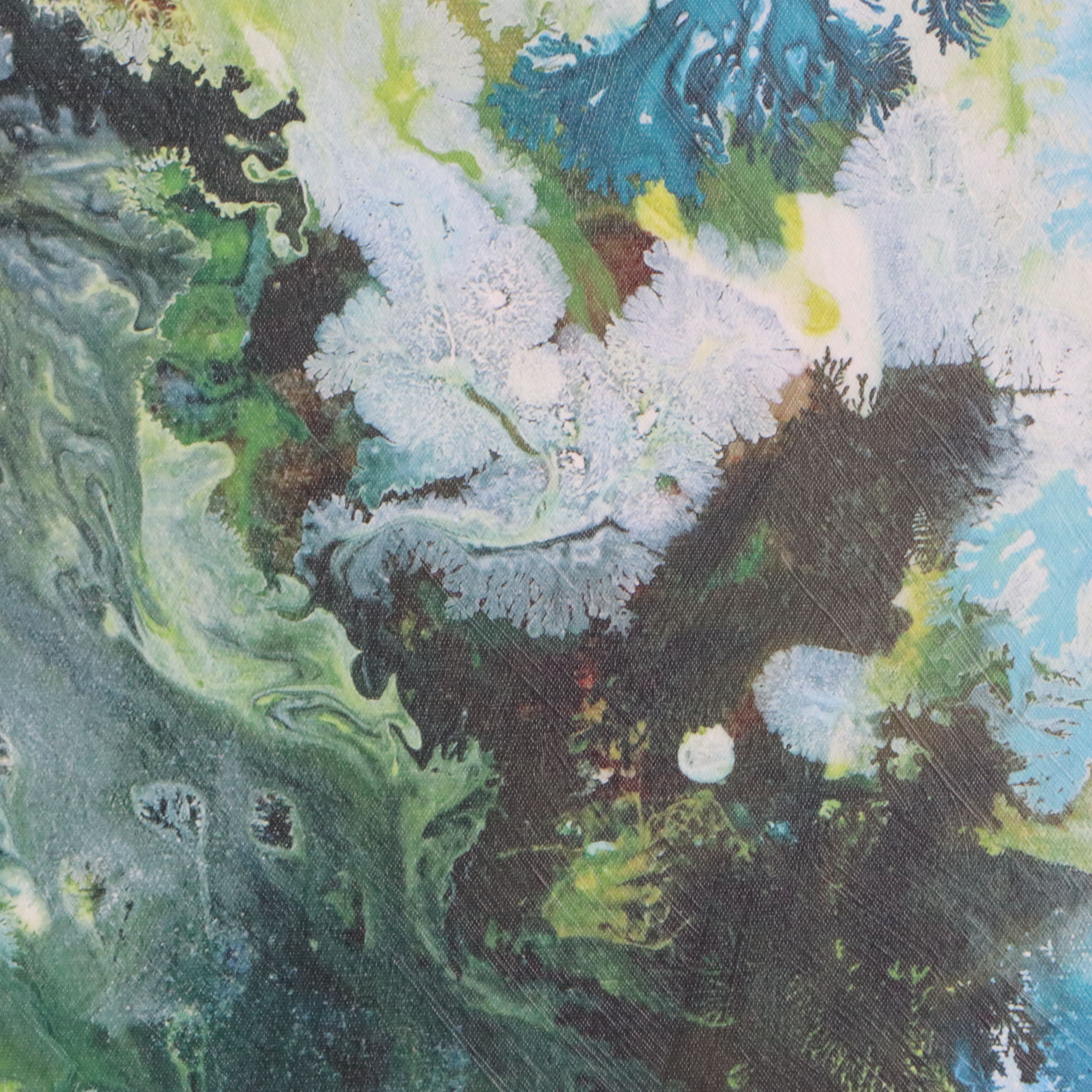 Large-Scale Abstract Giclée After Natasha Barnes "Imperial Frost," 21st Century