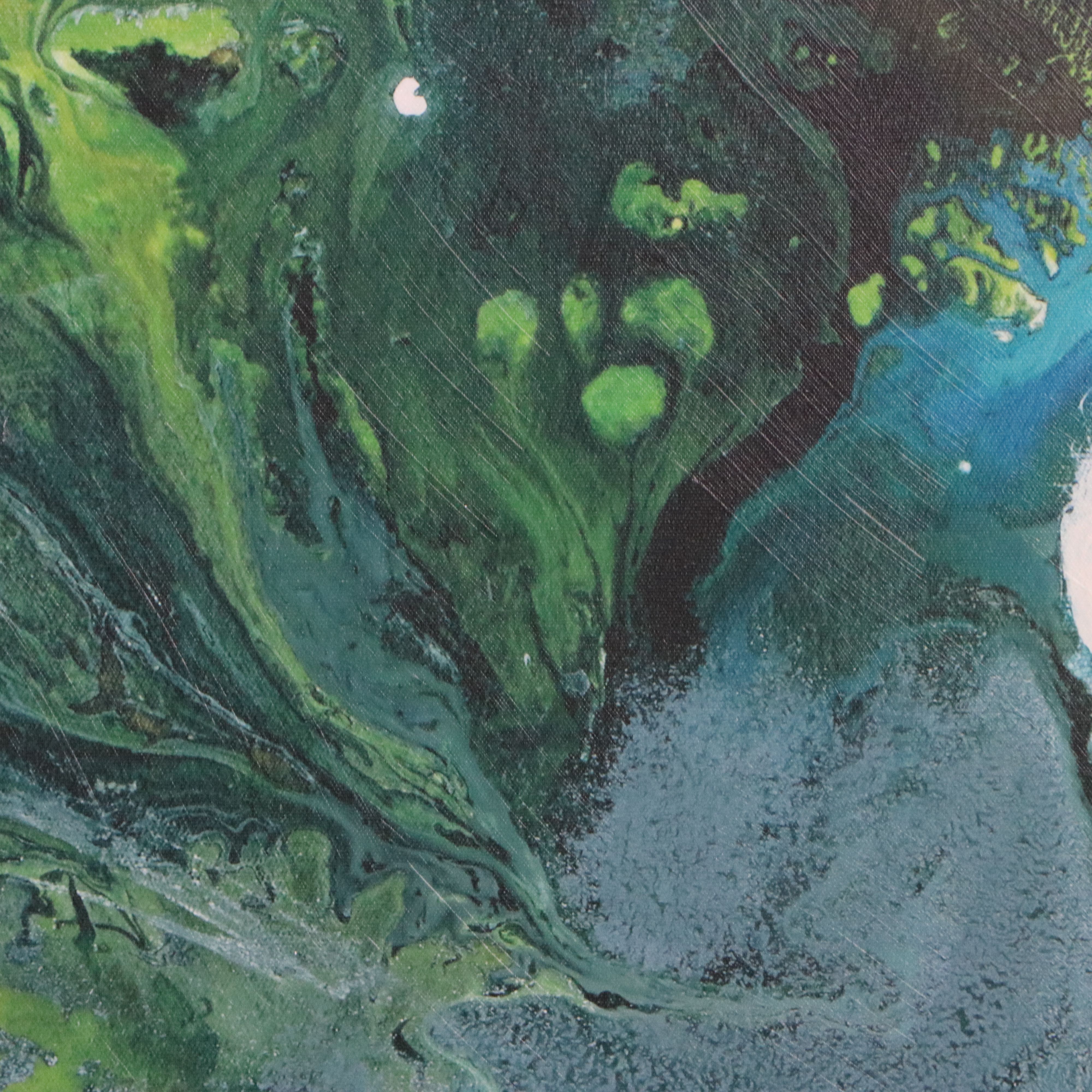 Large-Scale Abstract Giclée After Natasha Barnes "Imperial Frost," 21st Century