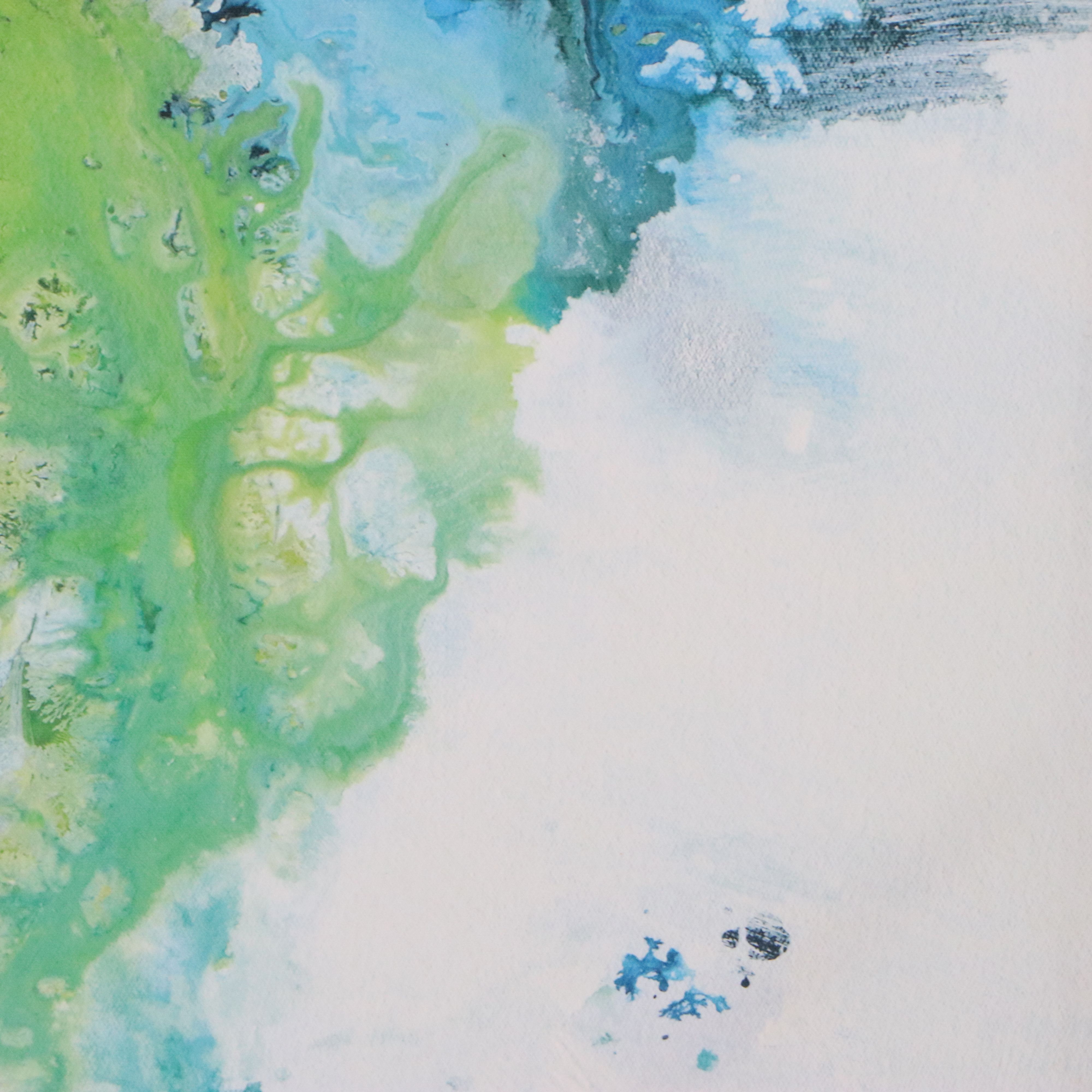 Large-Scale Abstract Giclée After Natasha Barnes "Imperial Frost," 21st Century