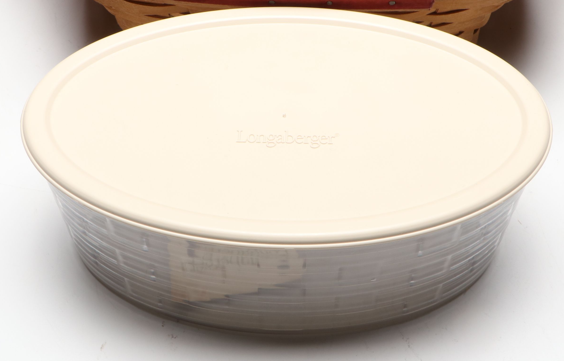 Longaberger Christmas Collection Baskets and Ceramic Casserole Dish