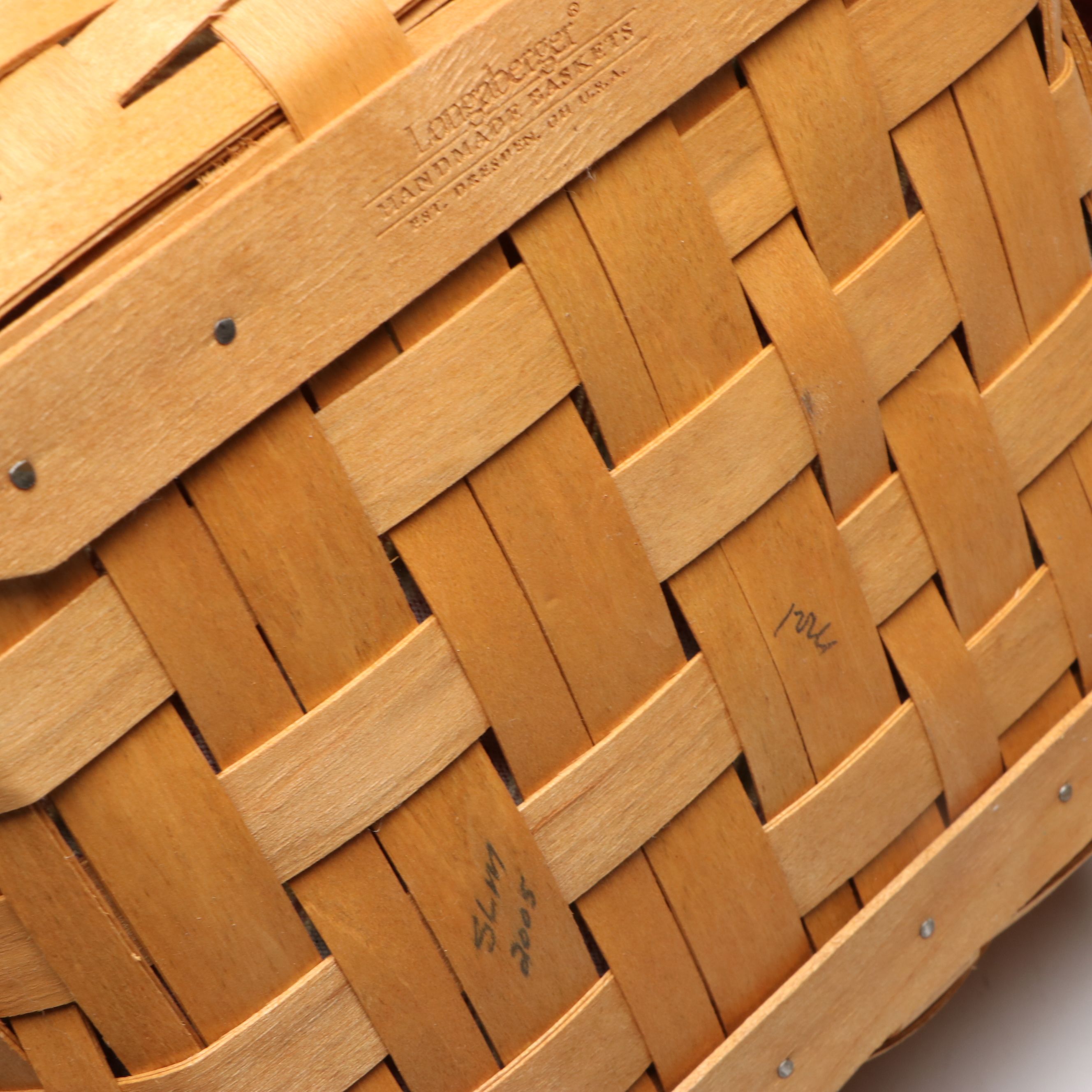 Longaberger Christmas Collection Baskets and Ceramic Casserole Dish