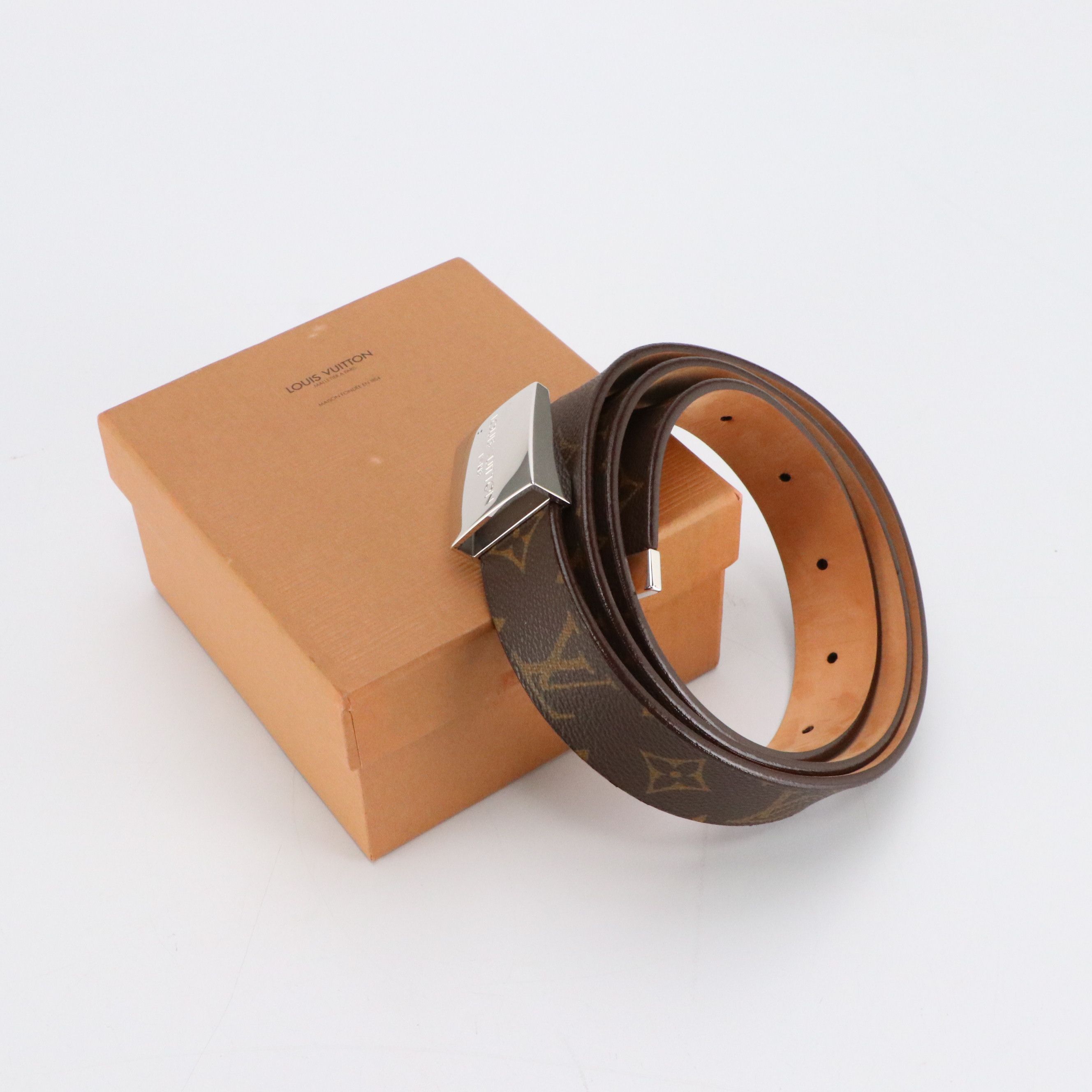 Louis Vuitton Ceinture Carrée in Monogram Canvas with Box