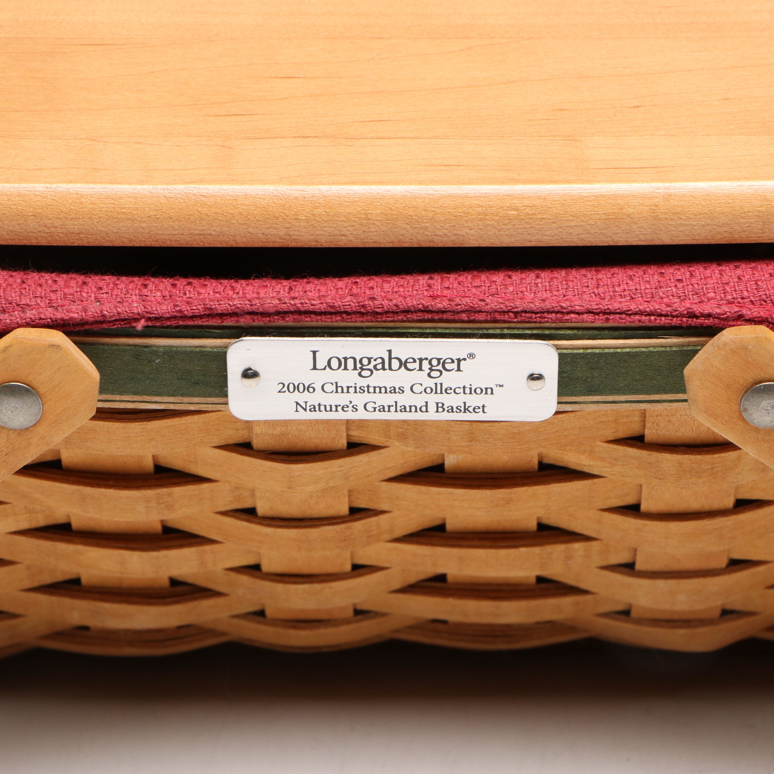 Longaberger Christmas Collection Baskets and Ceramic Casserole Dish