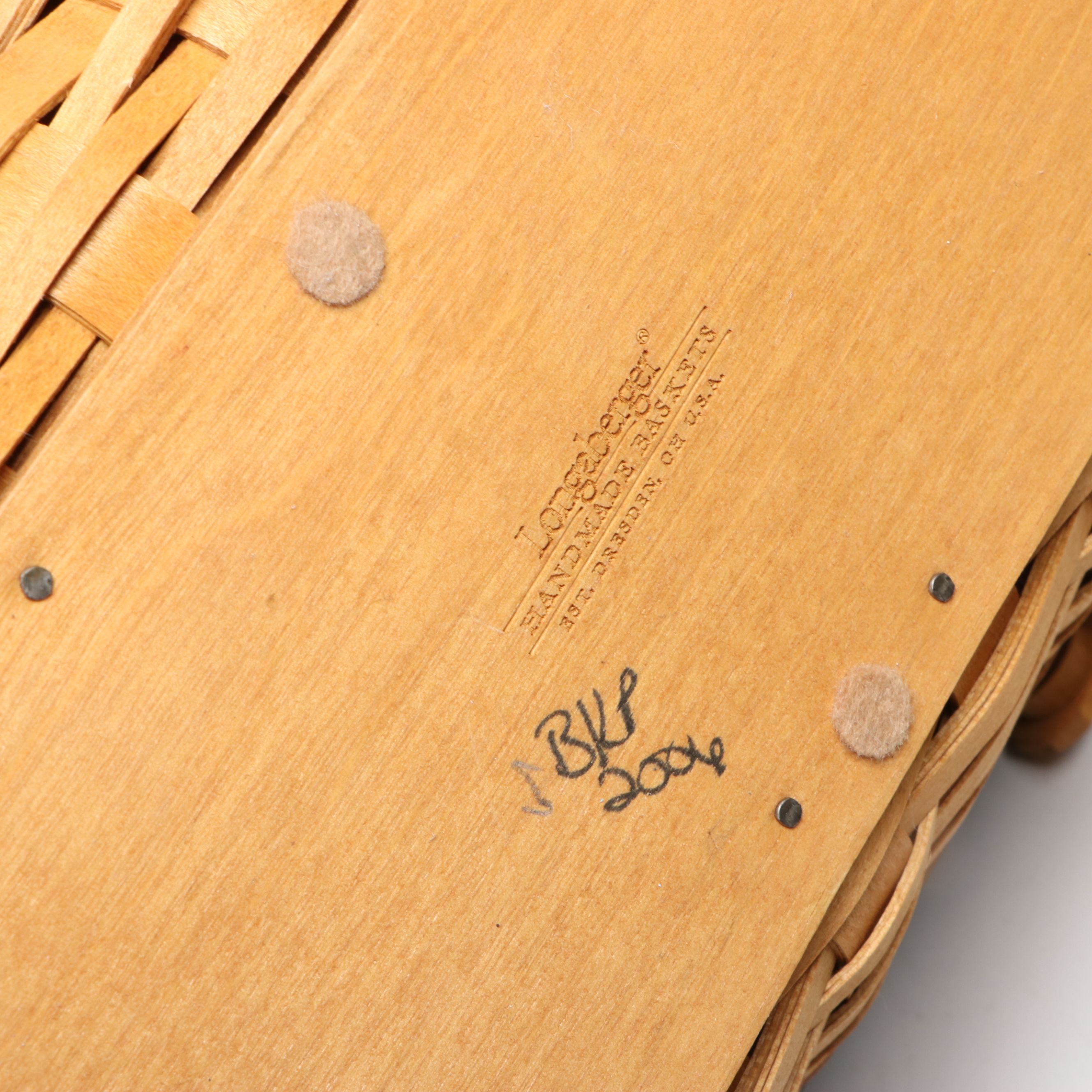 Longaberger Christmas Collection Baskets and Ceramic Casserole Dish