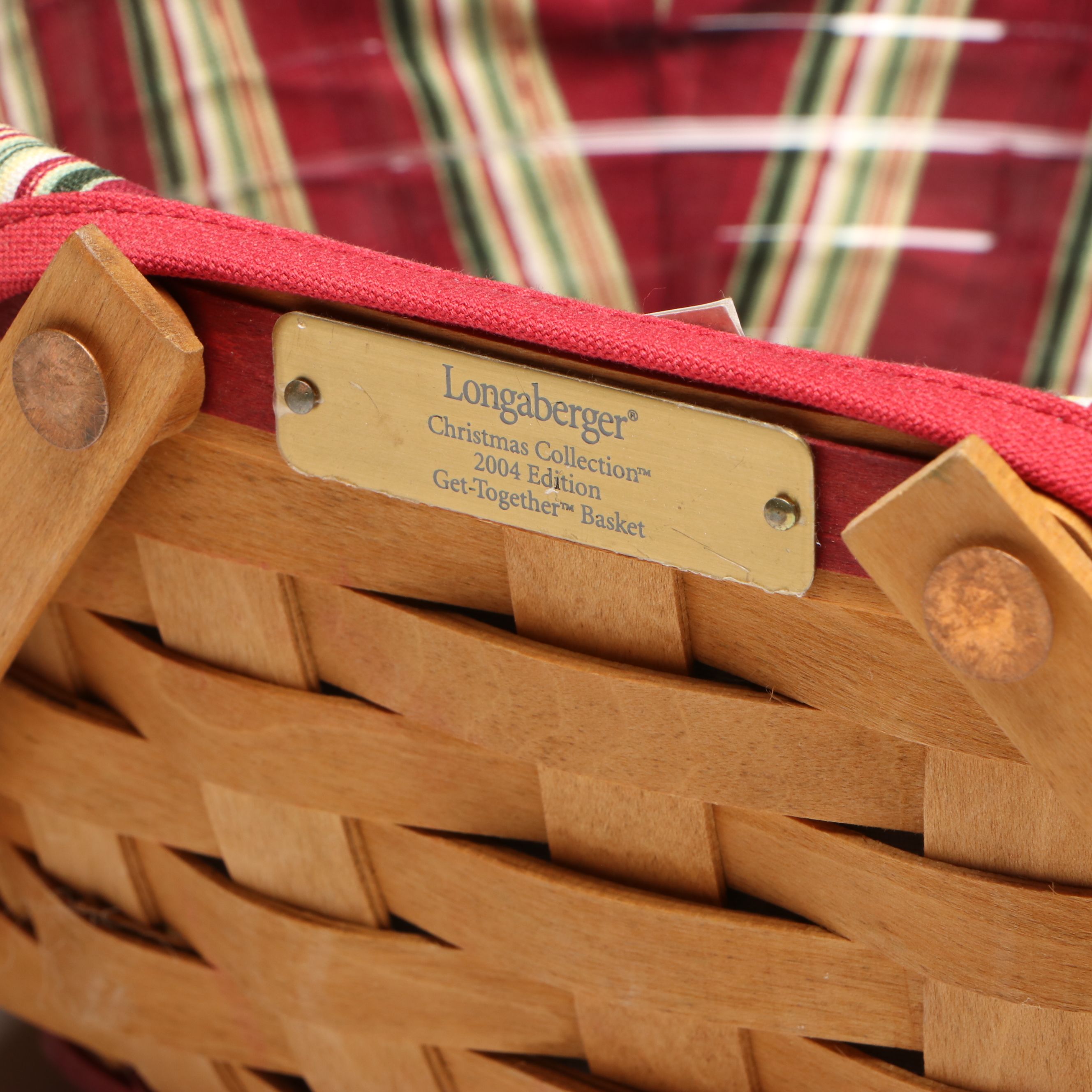 Longaberger Christmas Collection Baskets and Ceramic Casserole Dish