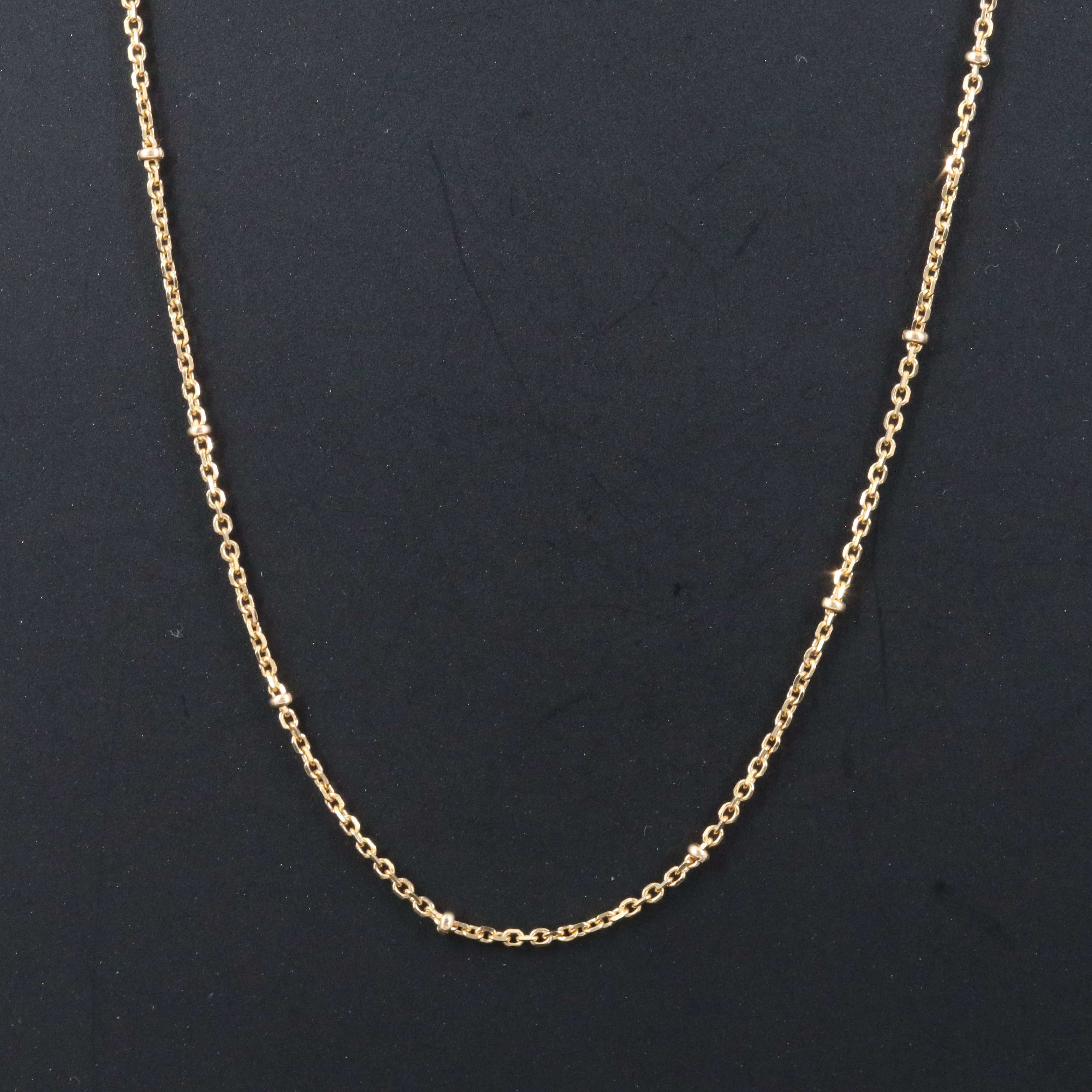18K Bead Station Necklace