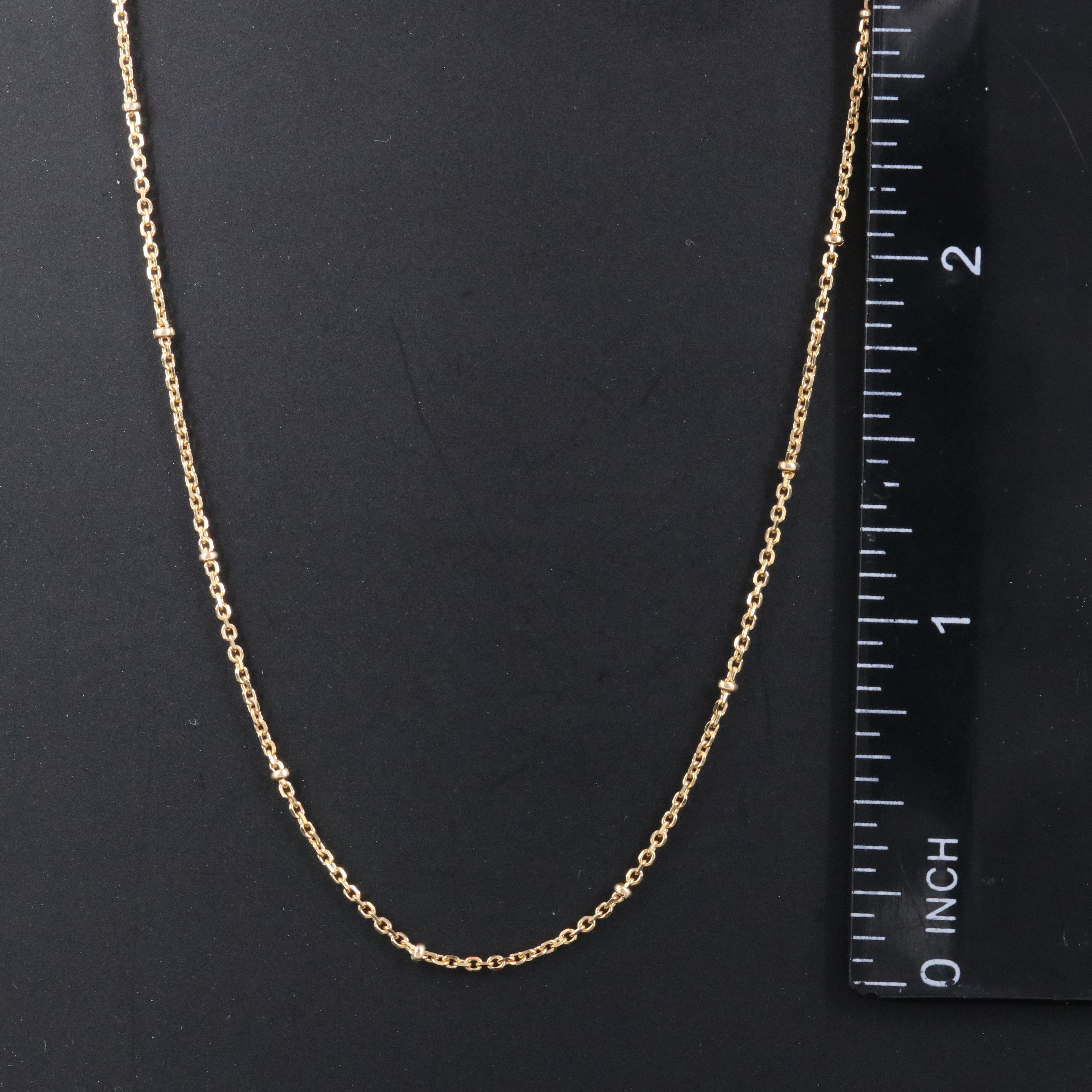 18K Bead Station Necklace