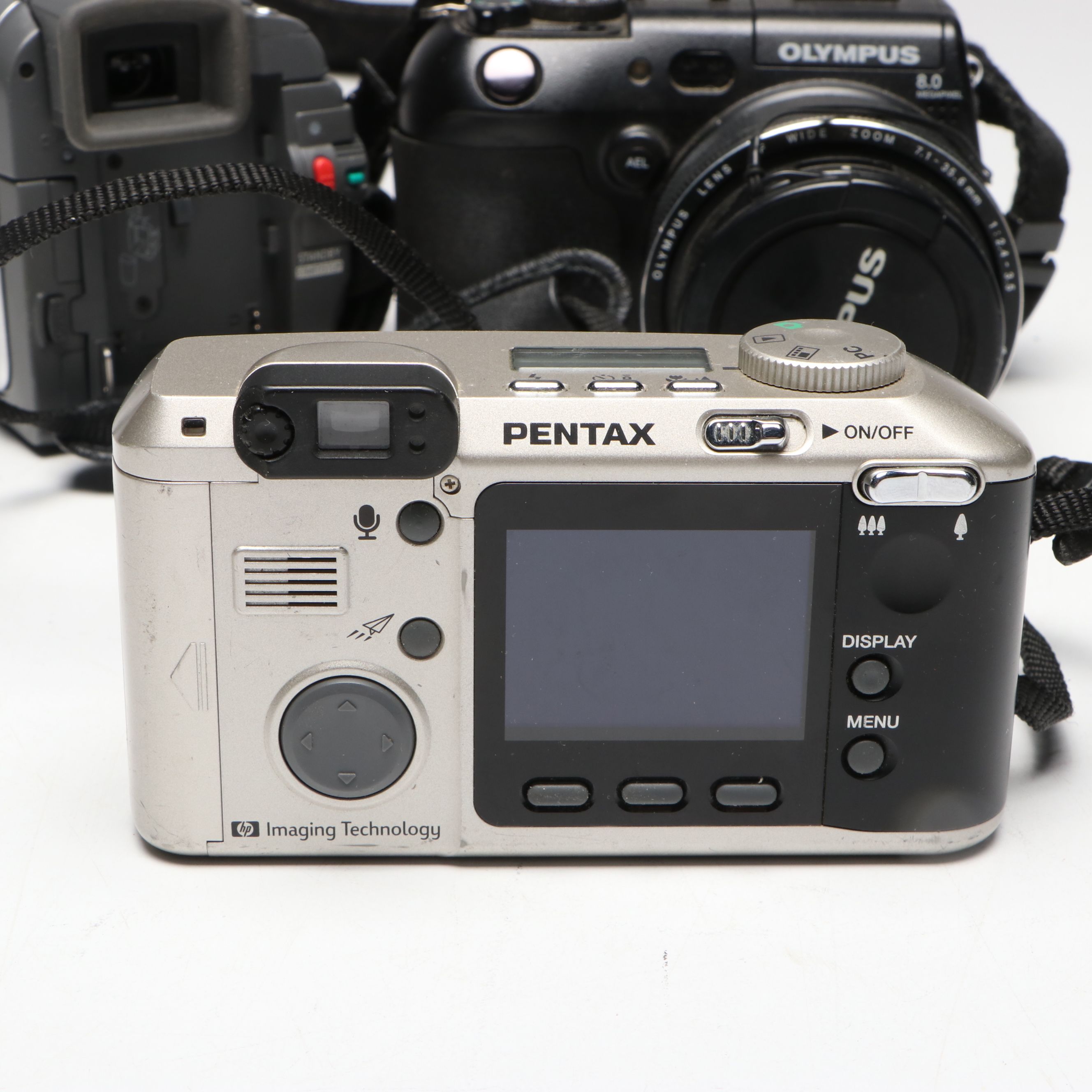 Olympus N438 and Other Point and Shoot Cameras With Medion Camcorder