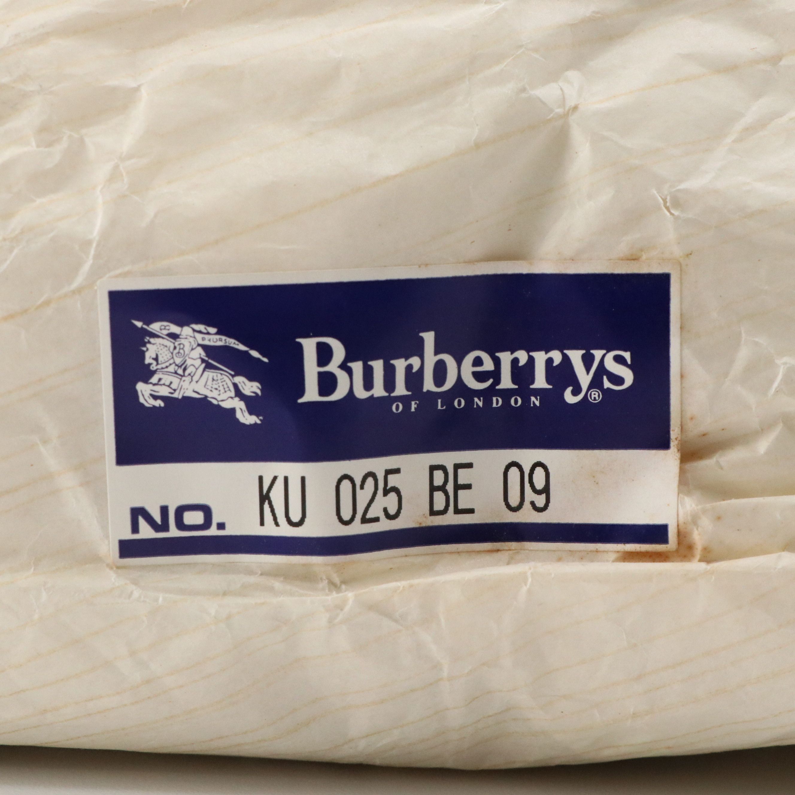 Burberrys Haymarket Check and Black Saffiano Leather Shoulder Bag with Box