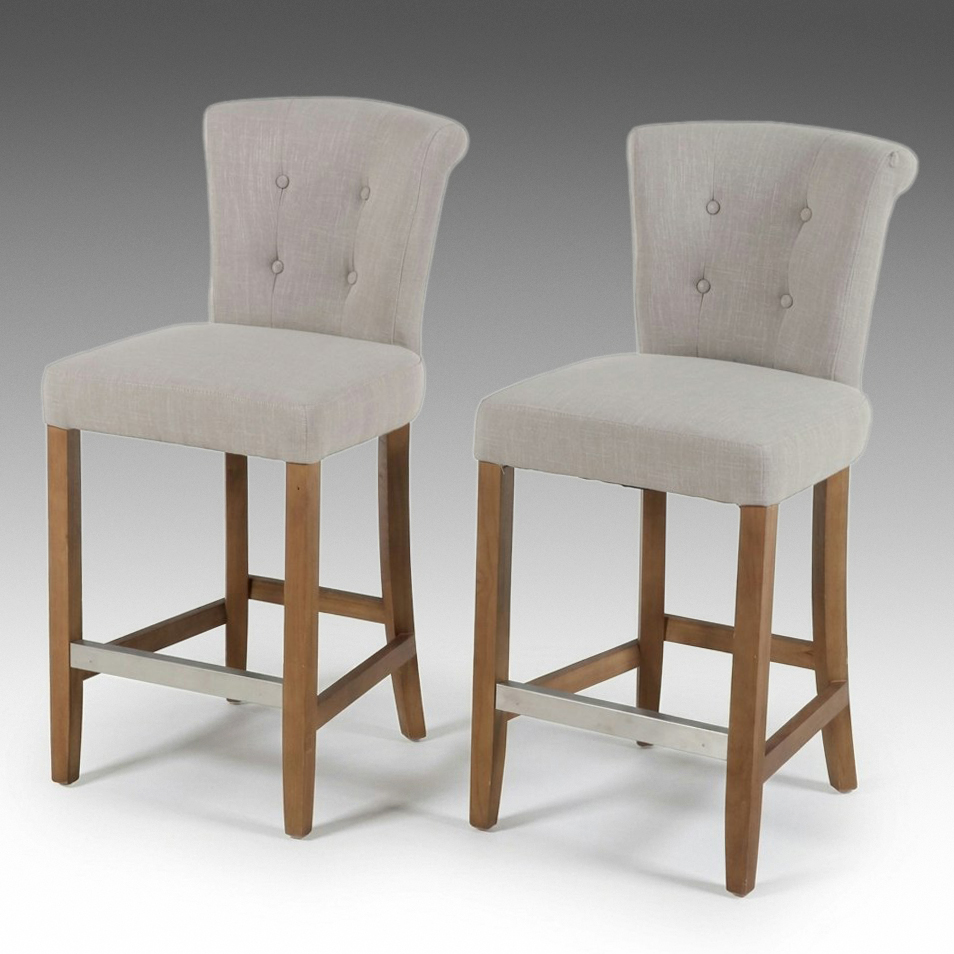 Pair of Target "Thrive" Contemporary Tufted Barstools