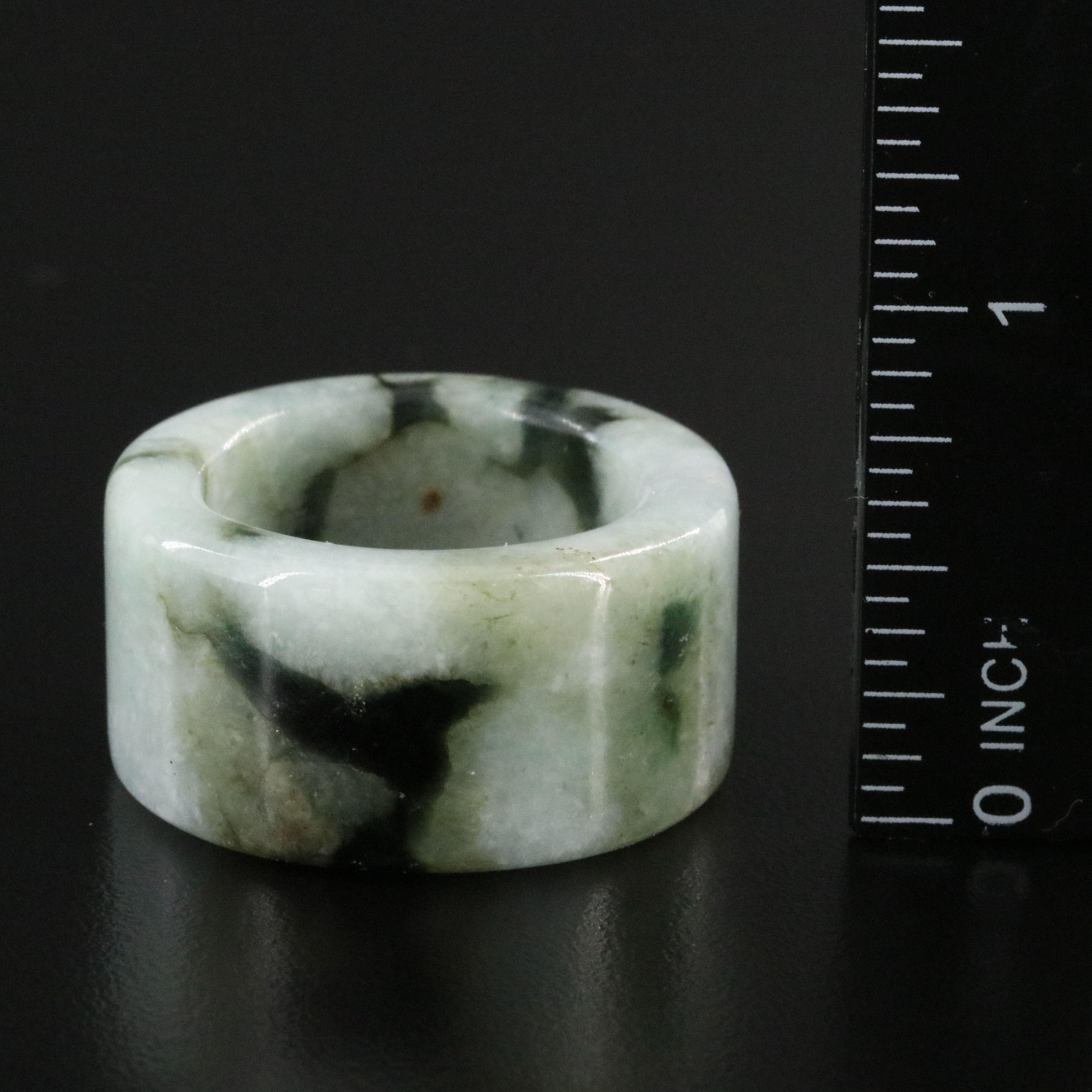 Jadeite Hololith Ring and Bracelet