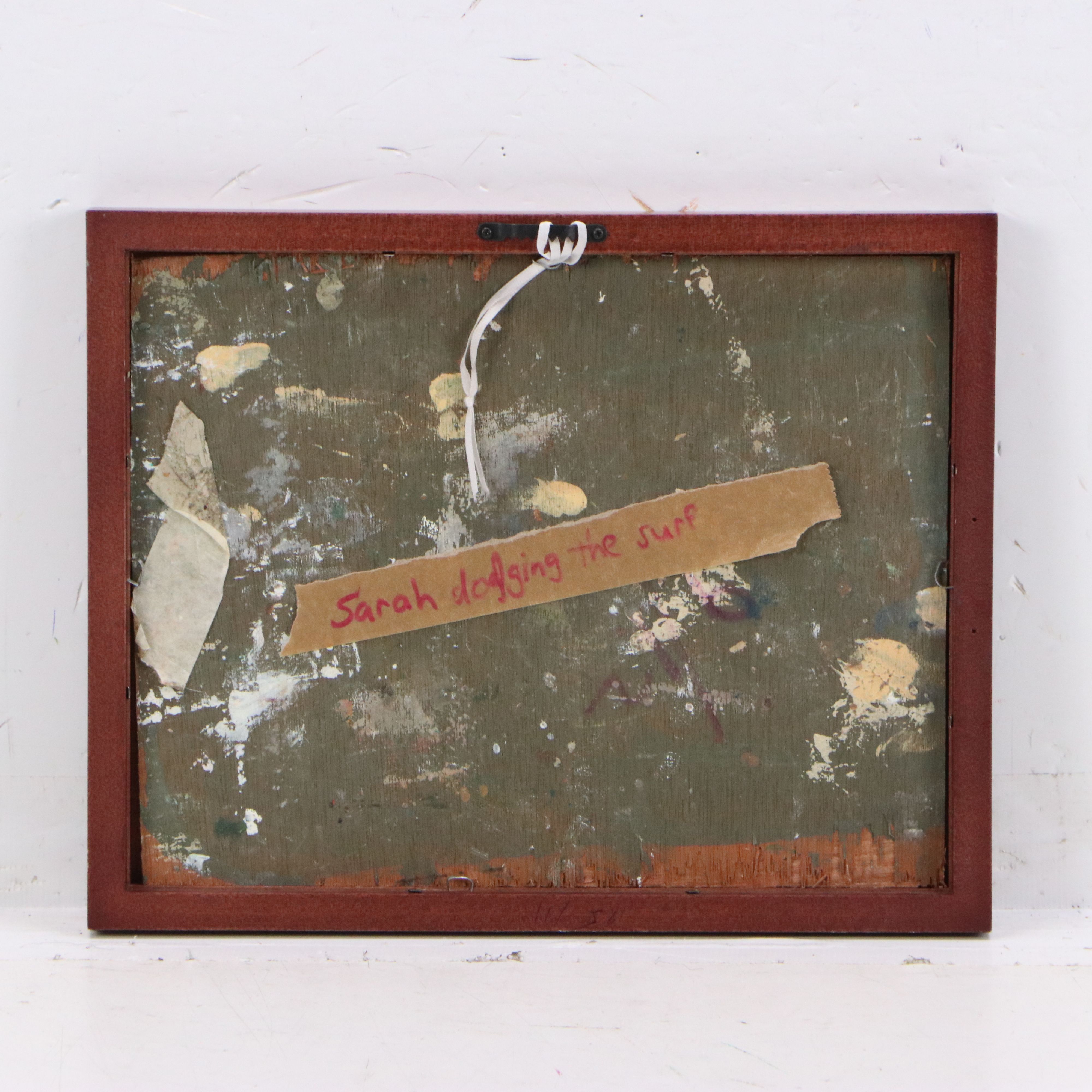 Kevin Kasik Oil Painting "Sarah Dodging the Surf," 2026