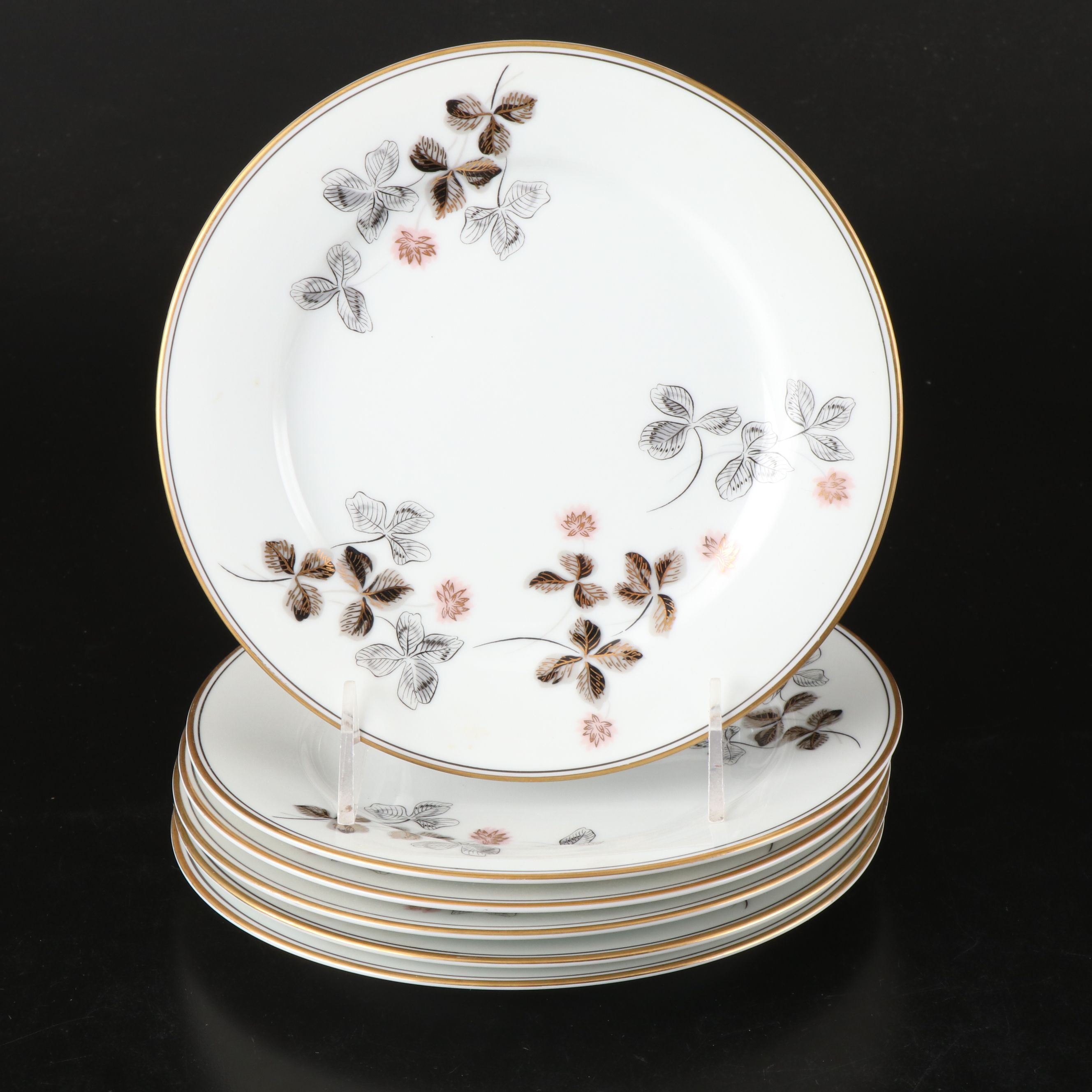 Noritake Floral and Leaf Motif Bone China Teaware