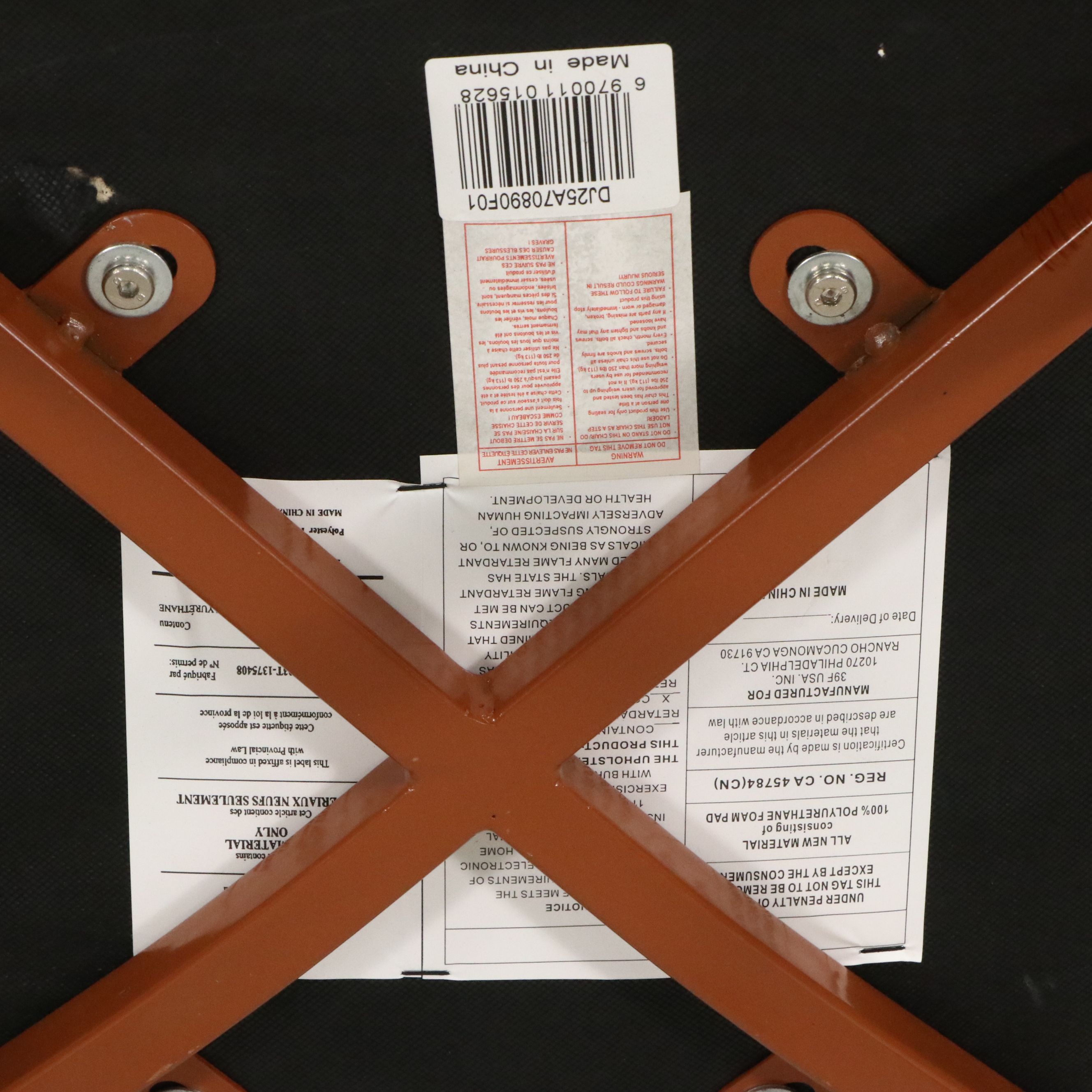 Five Piece Mid Century Modern Style Dining Set with Jofran Inc. "Kura" Table