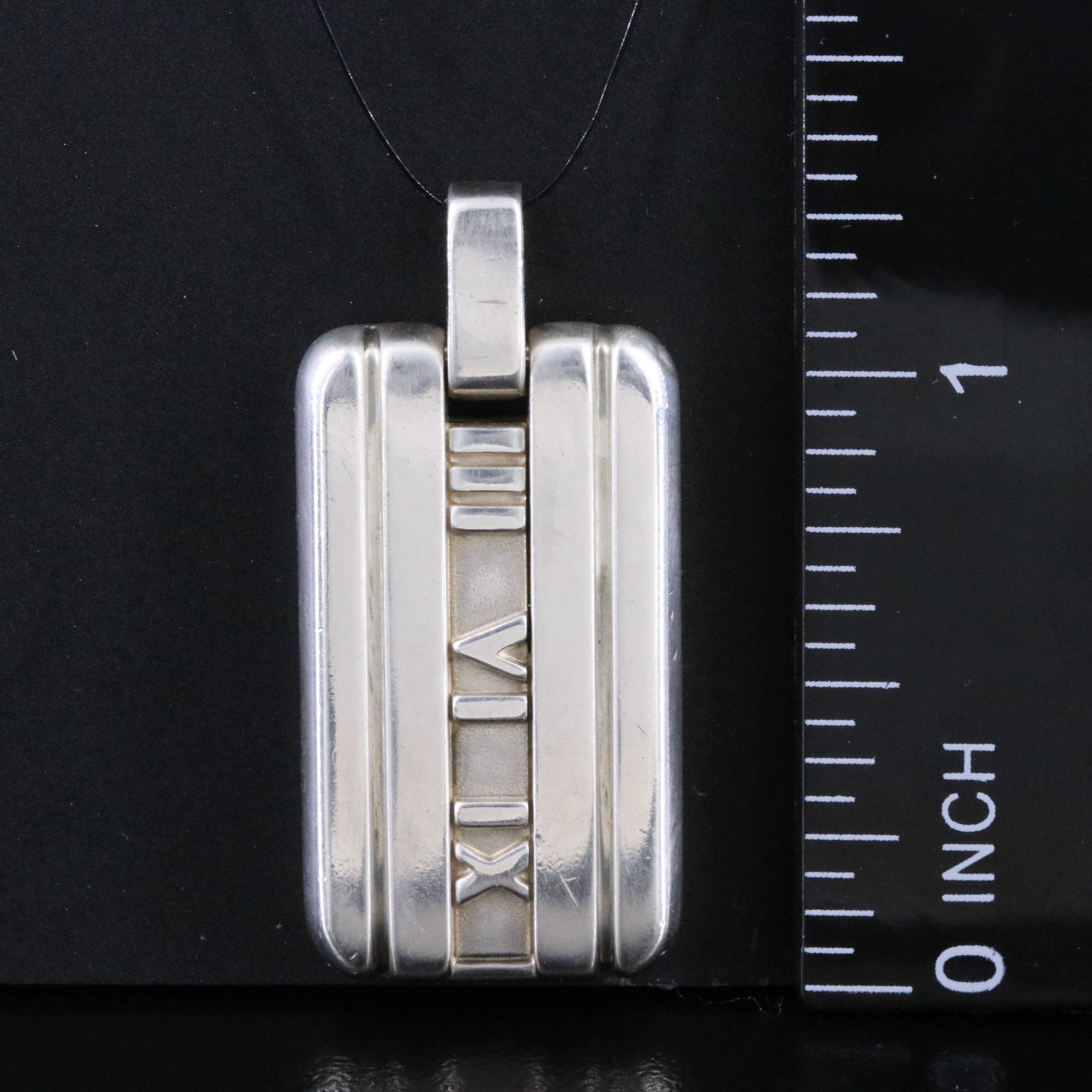 Tiffany & Co. Atlas Sterling Dog Tag Pendant