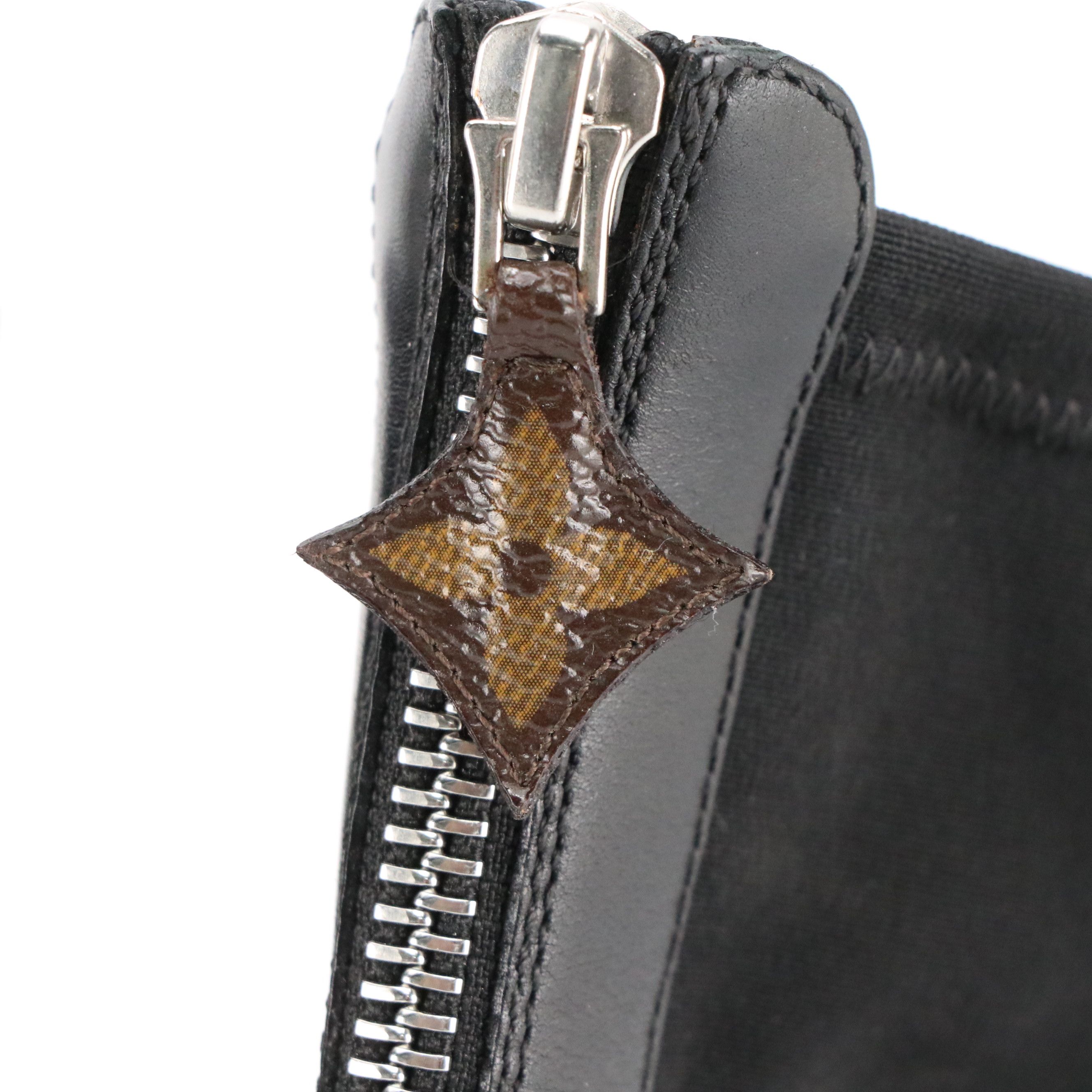 Louis Vuitton Black Leather and Textile Sock Ankle High Heel Boot Sandals