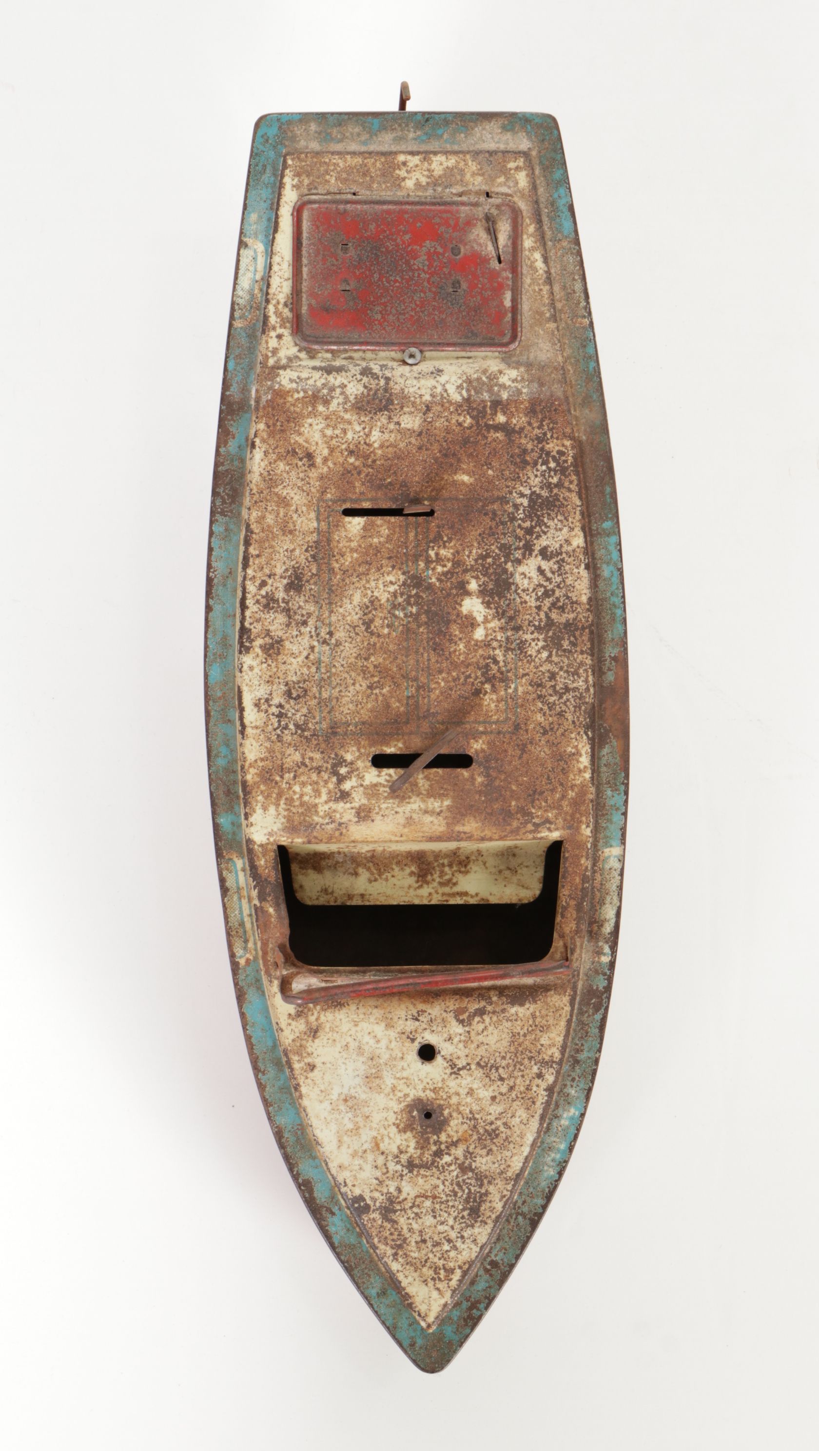 1930s-1940s Model Tin Wind-Up Speed Boat