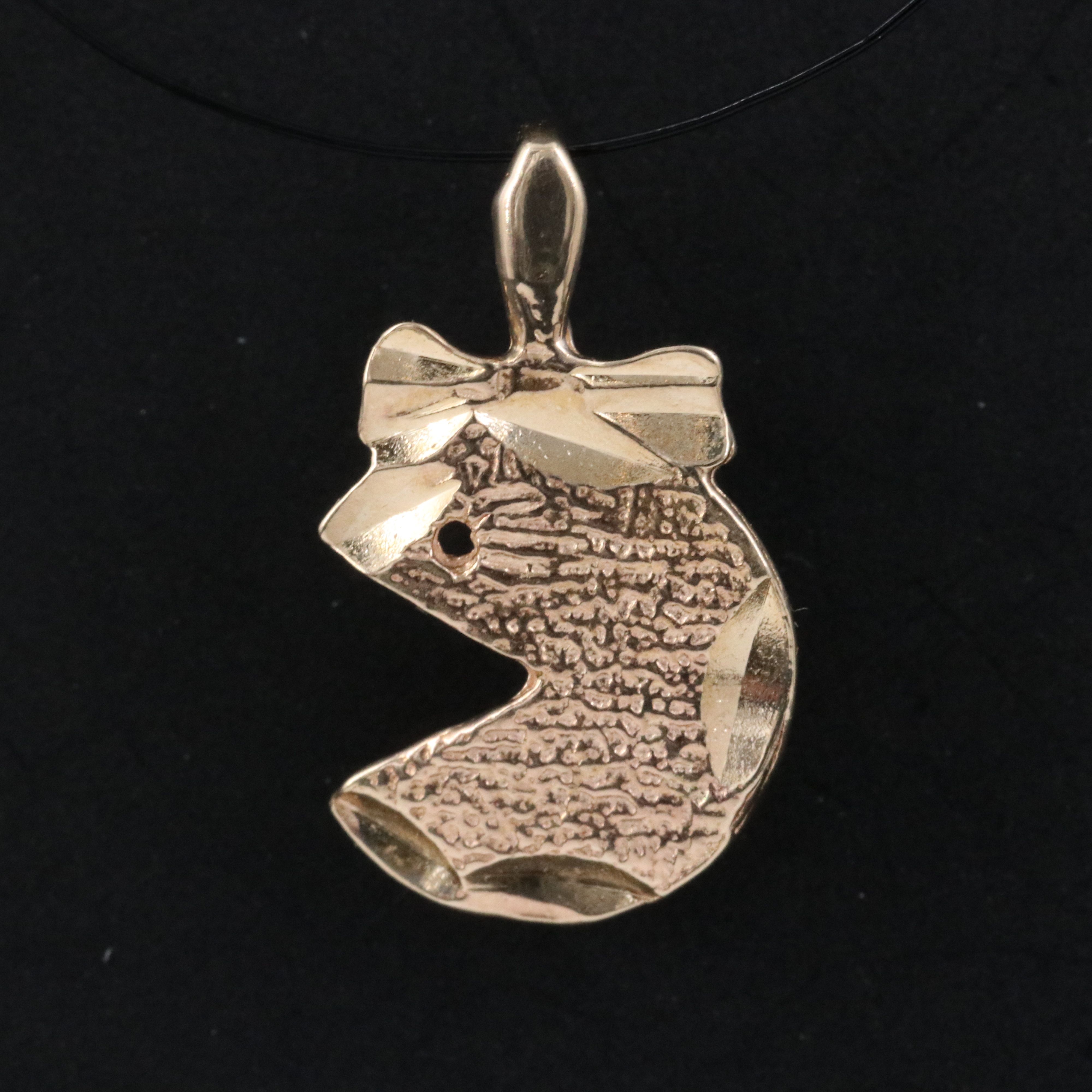 14K Video Game Character Pendant
