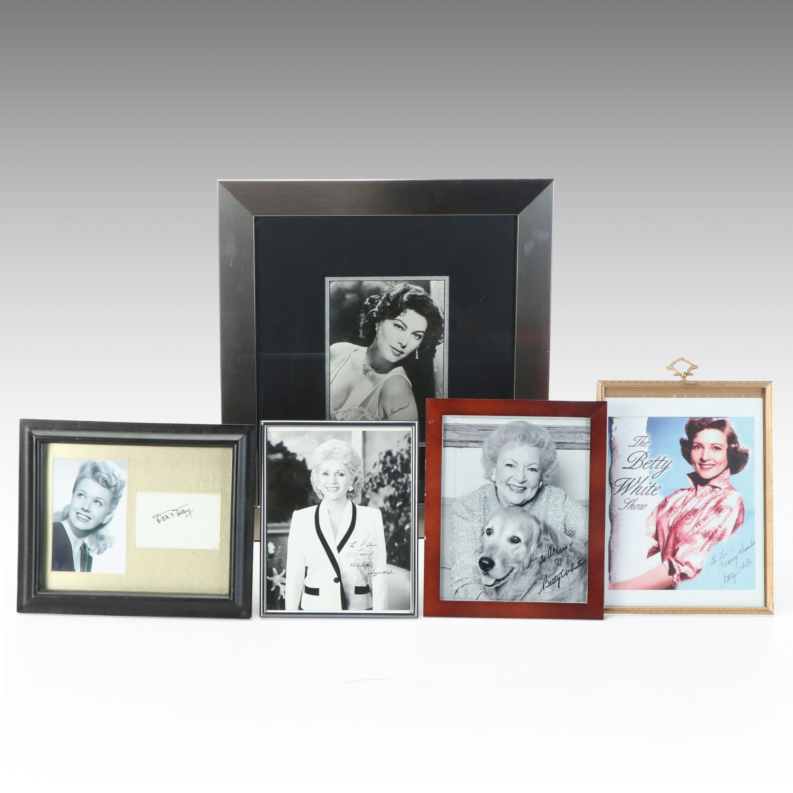 Betty White, Doris Day, Ava Gardner and Debbie Reynolds Signed Portraits